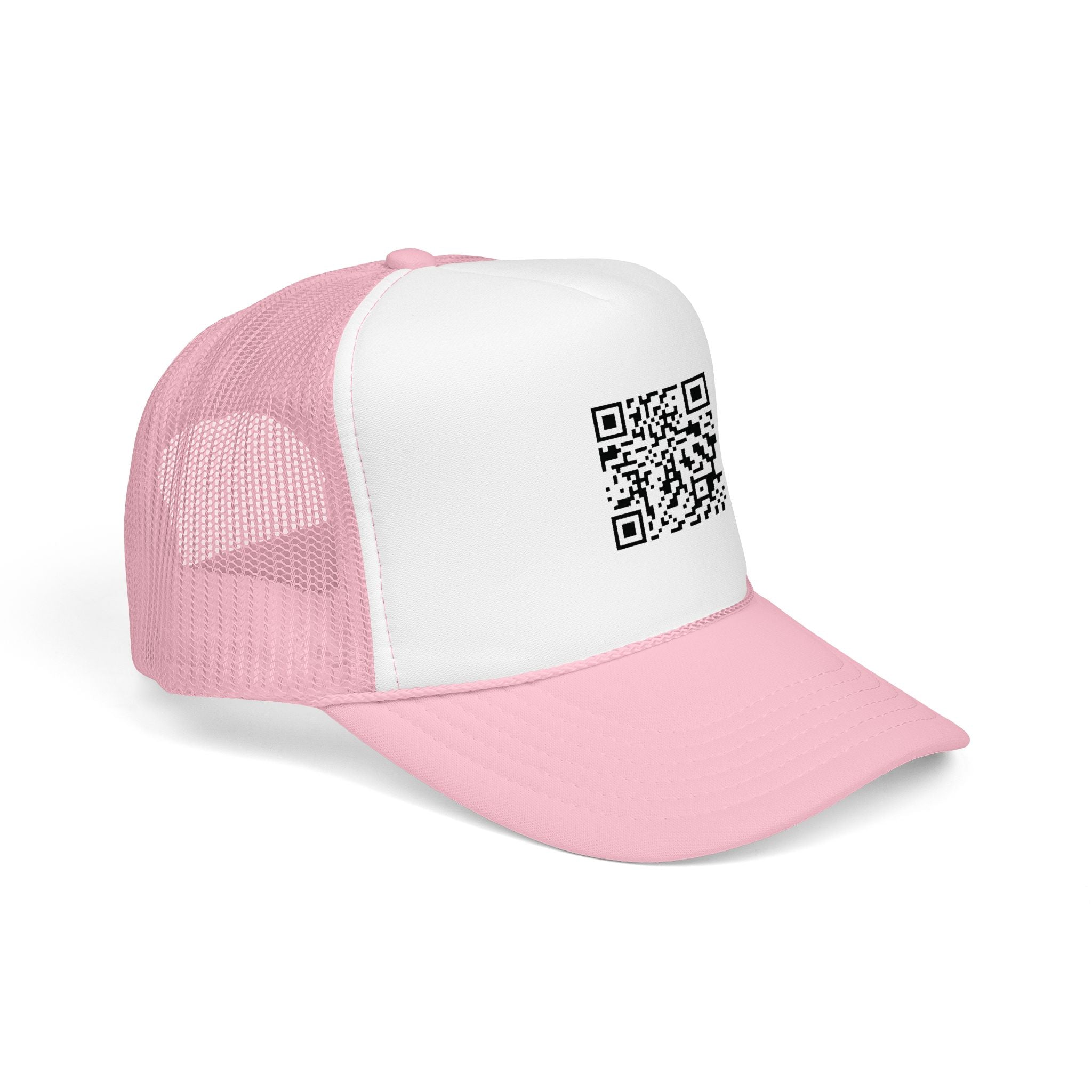 QR Code Trucker Hat — Scanable Tech Graphic Cap