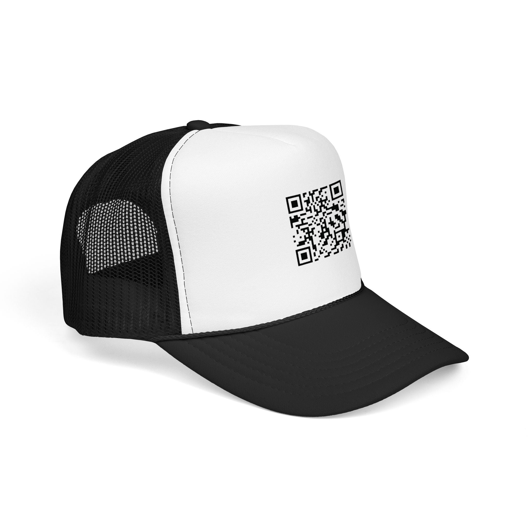 QR Code Trucker Hat — Scanable Tech Graphic Cap
