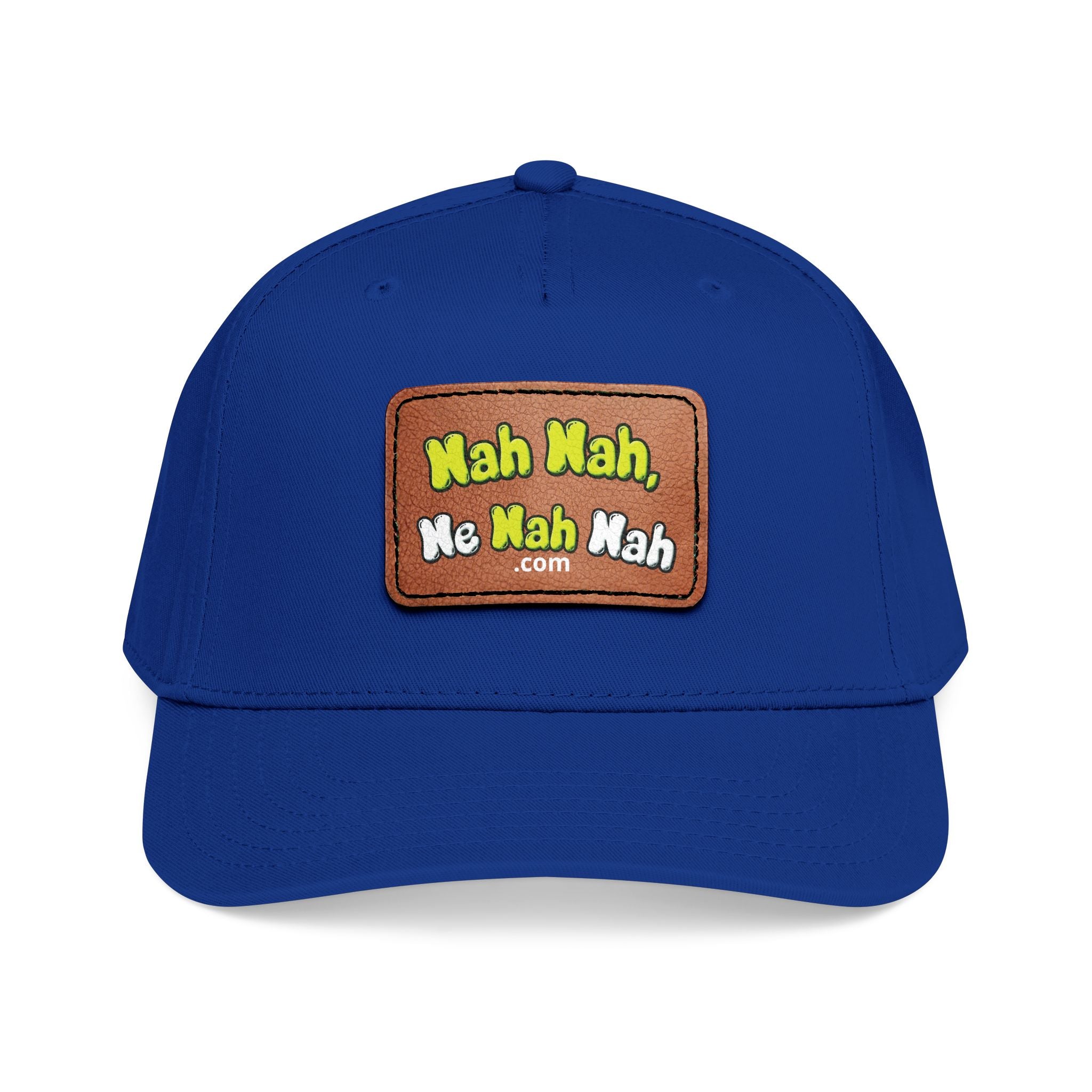 Leather Patch Baseball Cap — "Nah Nah, Ne Nah Nah" Retro Dad Hat