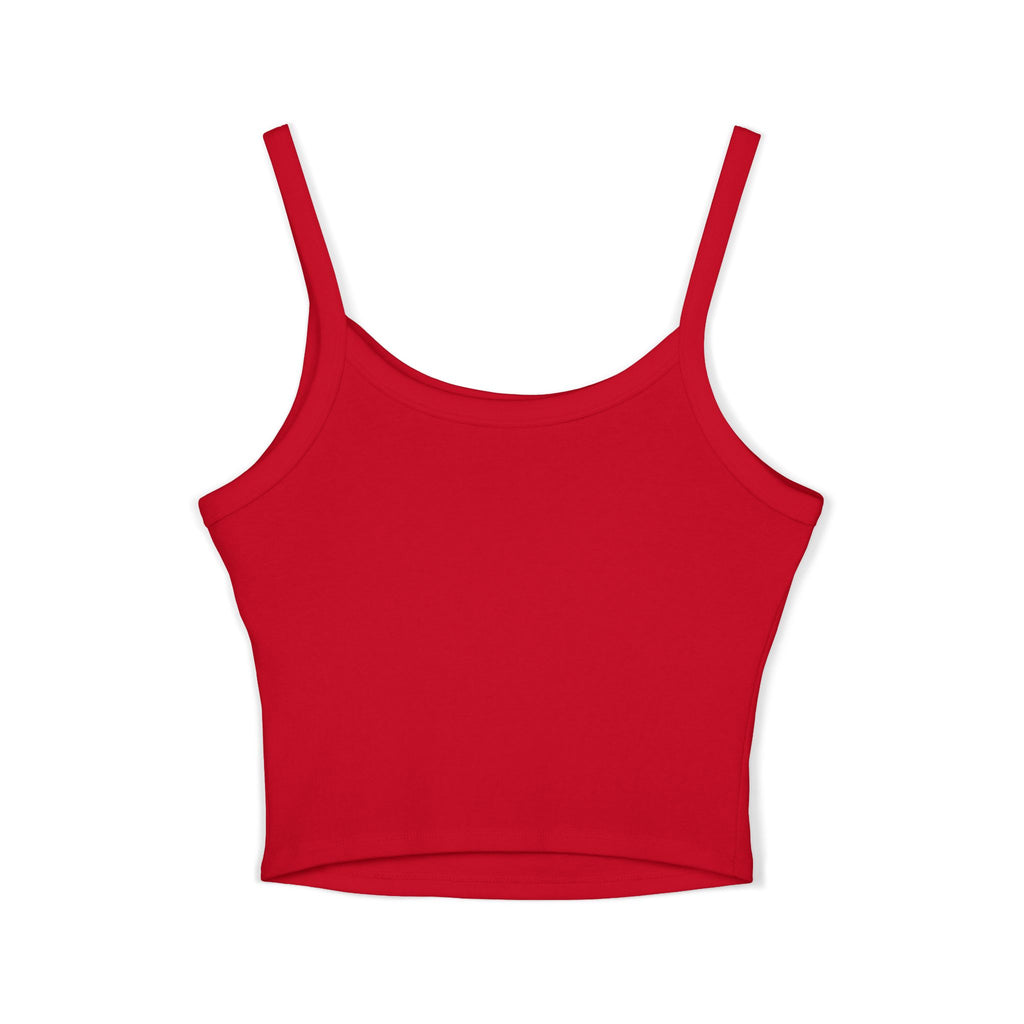 Leelee Running Frog Cropped Tank — "Nah Nah Ne Nah Nah" Cute Frog Graphic Spaghetti Strap Top