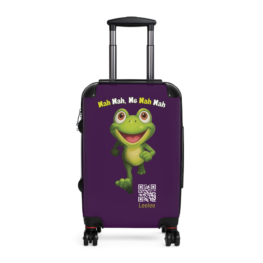 Leelee Running Frog 'Nah Nah, Ne Nah Nah' Carry-On Suitcase — Travel Luggage
