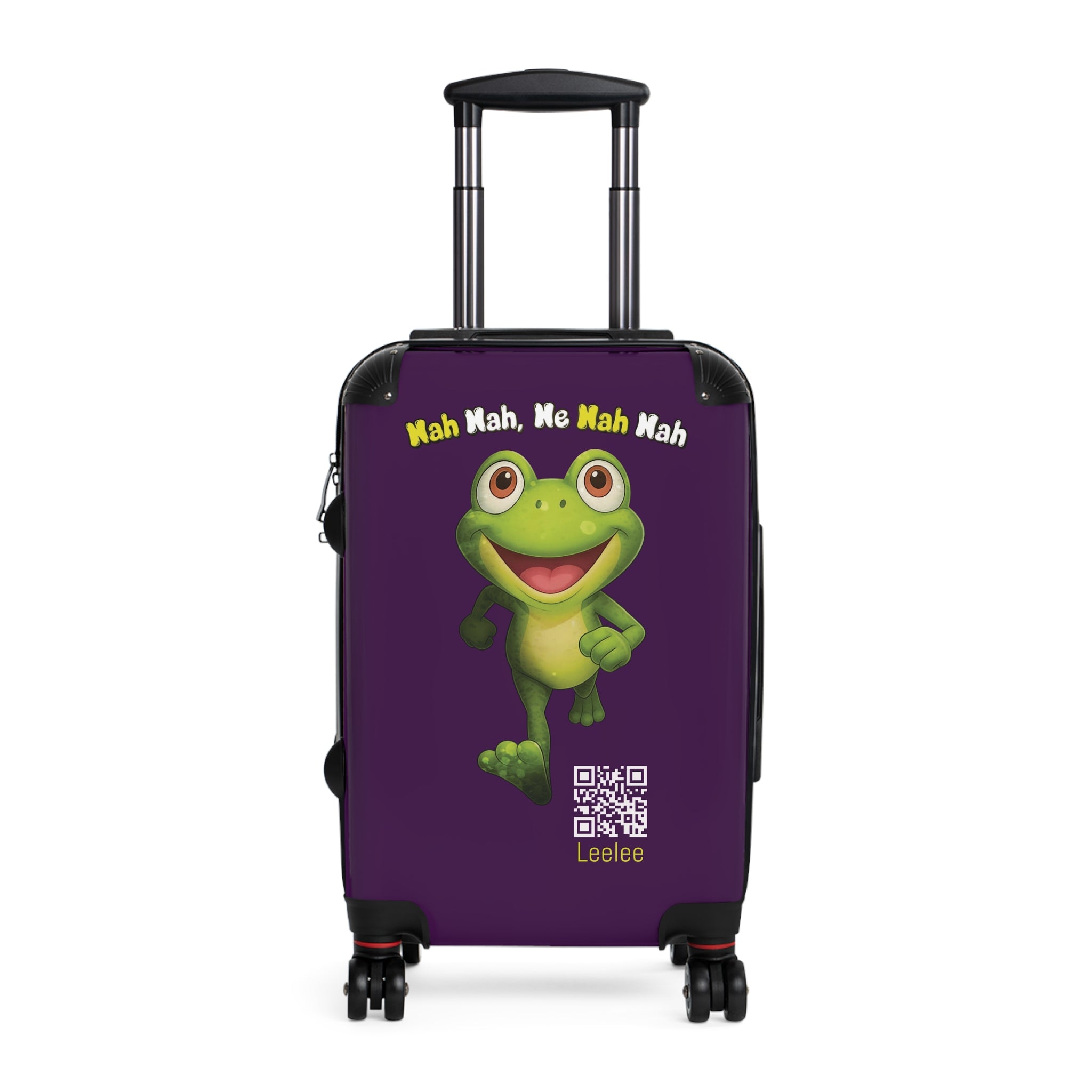Leelee Running Frog 'Nah Nah, Ne Nah Nah' Carry-On Suitcase — Travel Luggage