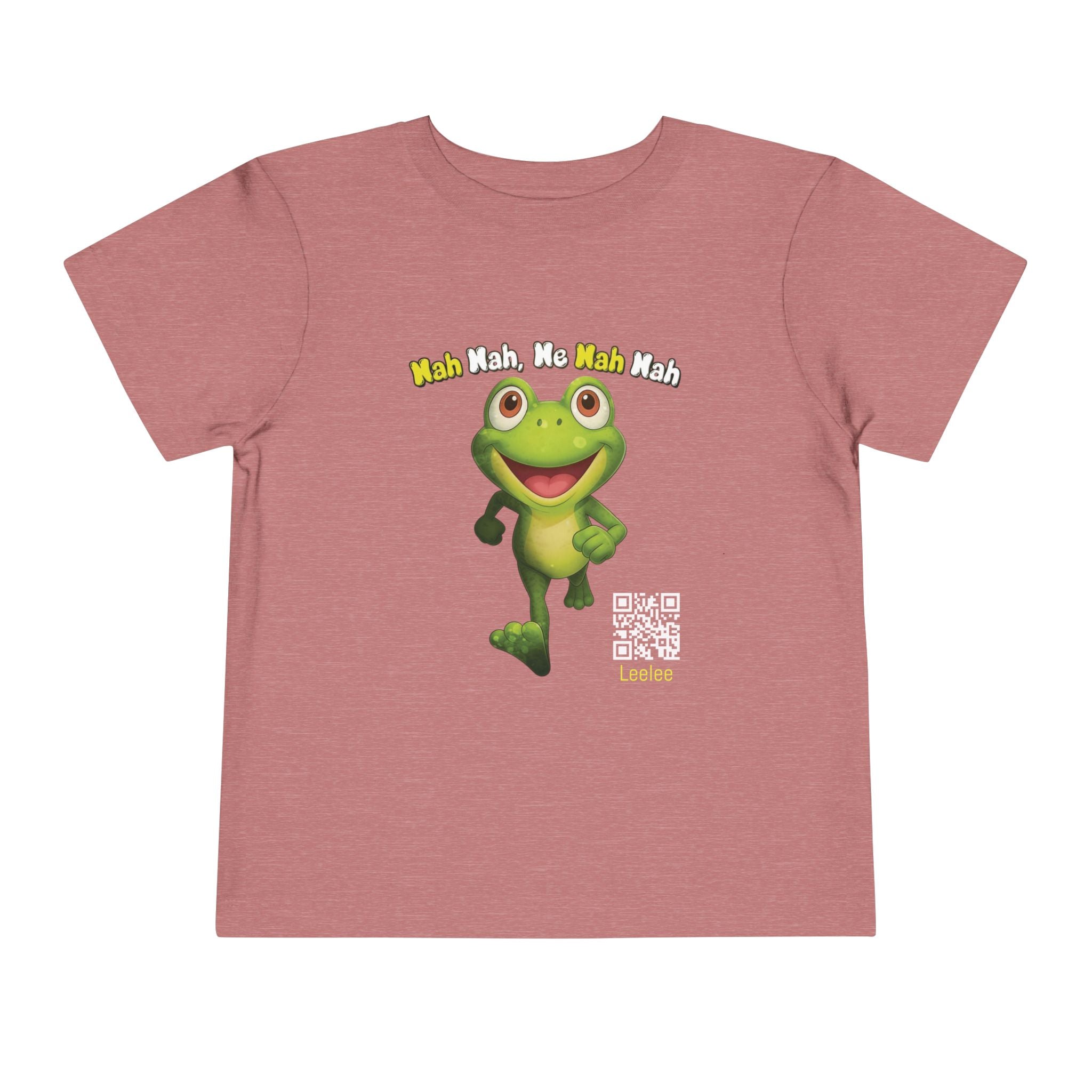 Leelee Running Frog Toddler Tee | Cute Cartoon Frog, Kids Animal Shirt