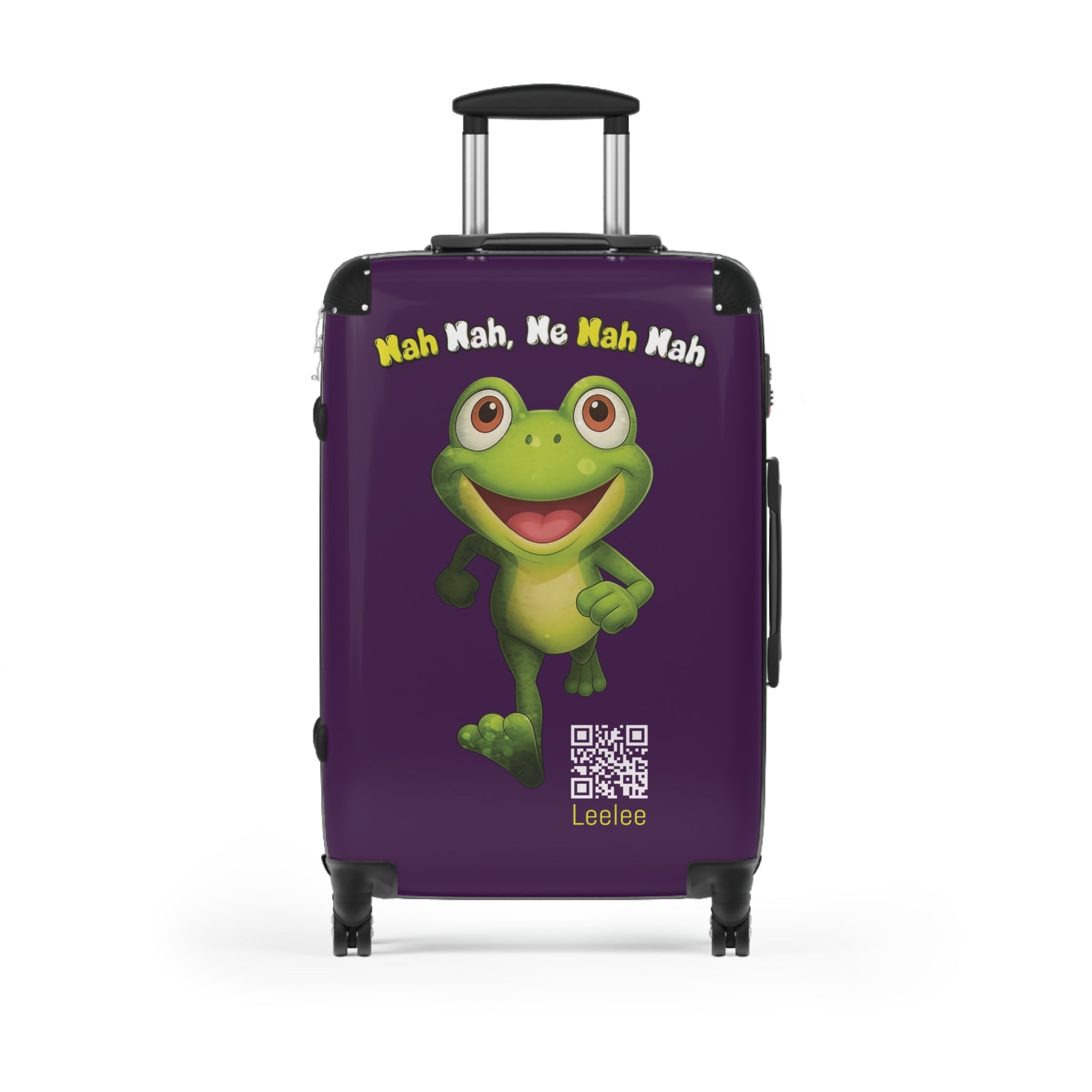 Leelee Running Frog 'Nah Nah, Ne Nah Nah' Carry-On Suitcase — Travel Luggage