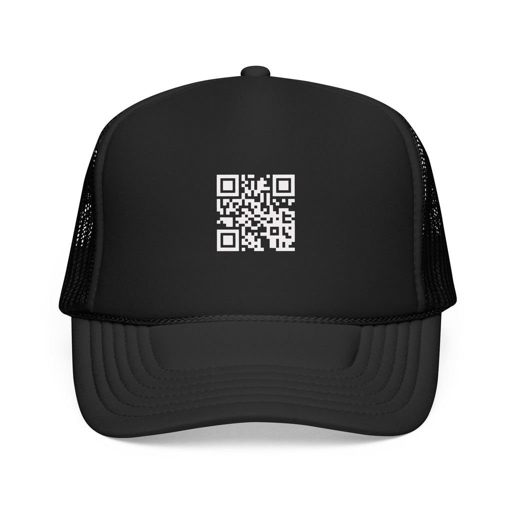 QR Code Trucker Hat — Scanable Tech Graphic Cap