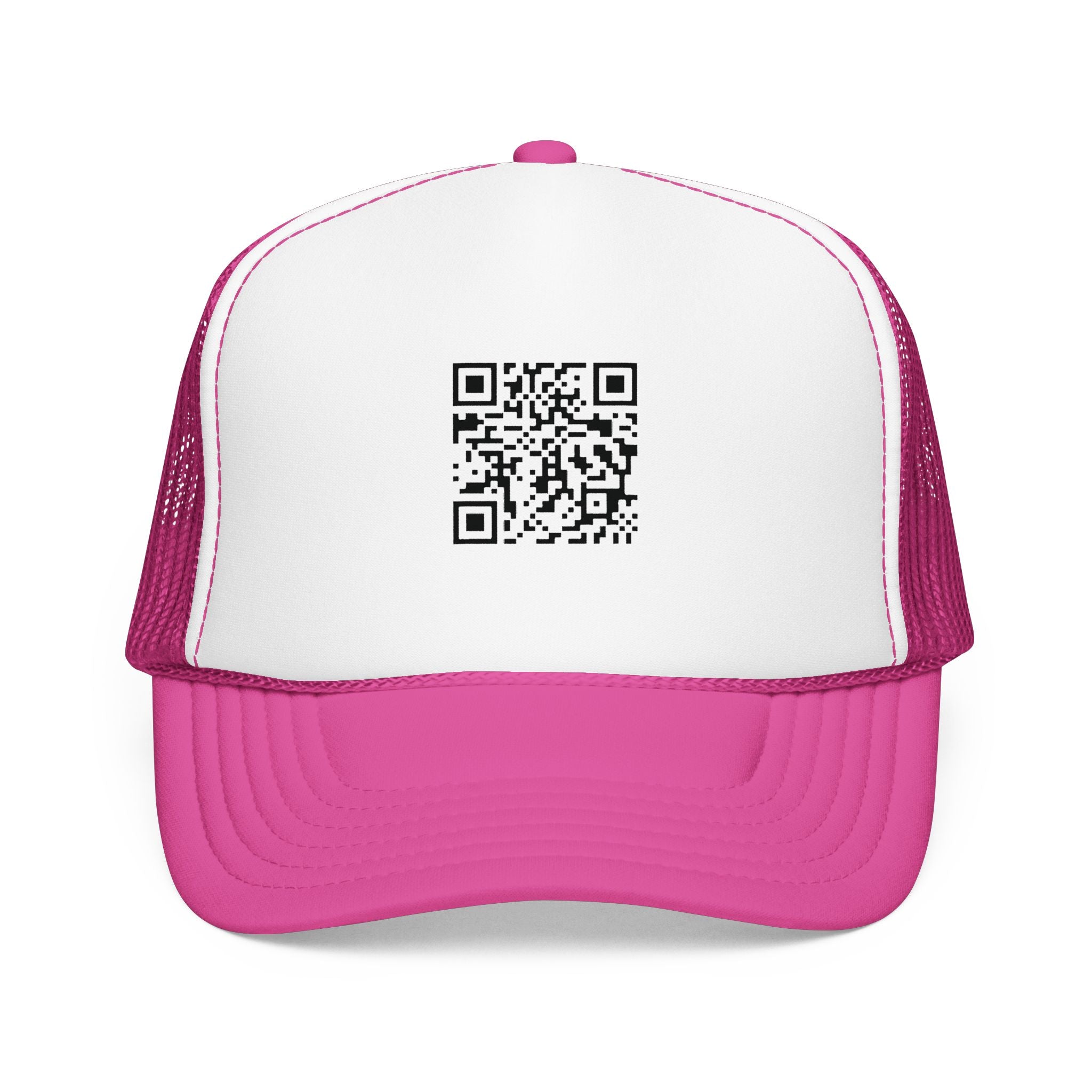 QR Code Trucker Hat — Scanable Tech Graphic Cap