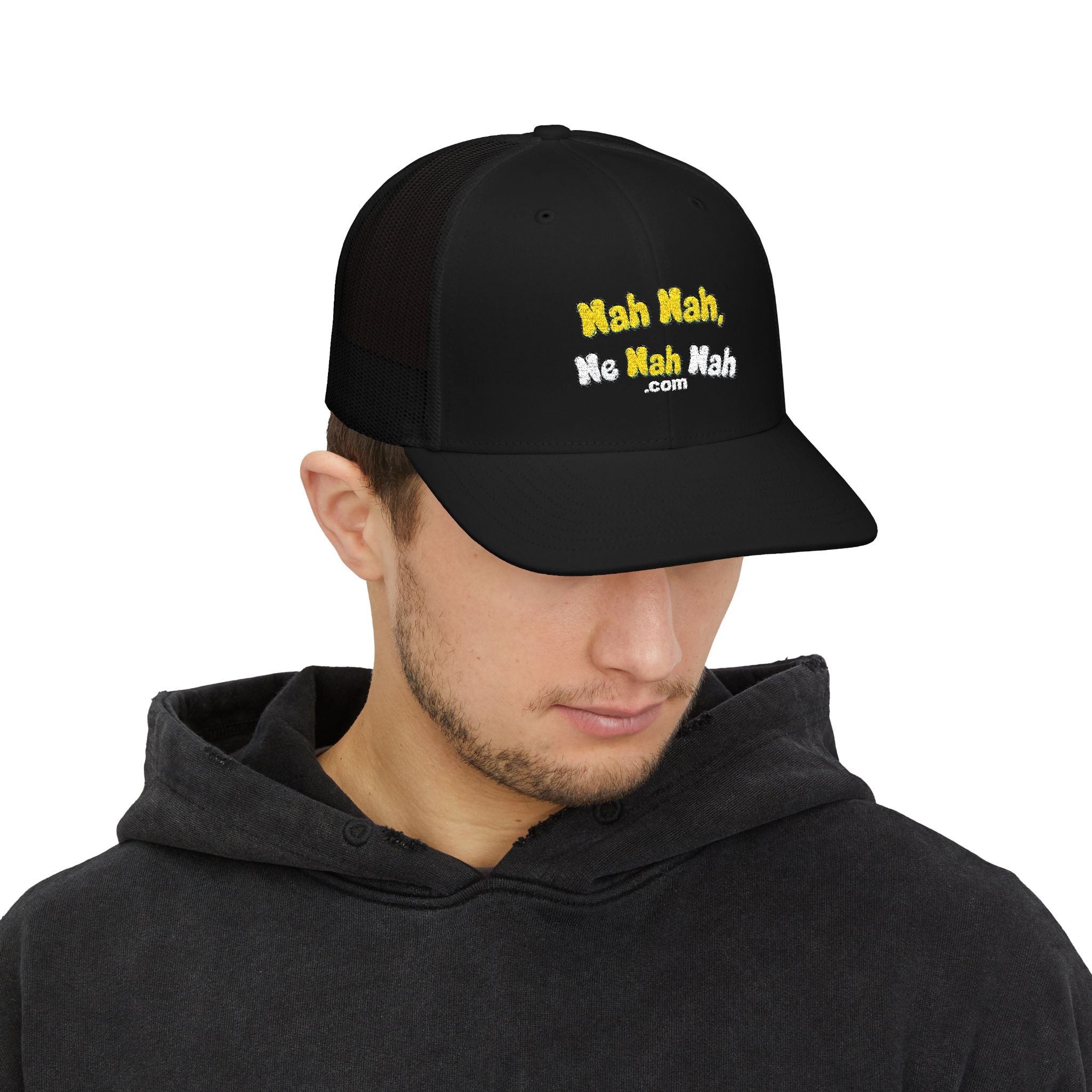 Embroidered Trucker Cap – "Nah Nah, Ne Nah Nah" Casual Snapback