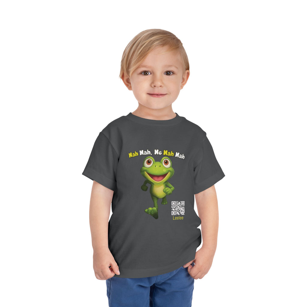 Leelee Running Frog Toddler Tee | Cute Cartoon Frog, Kids Animal Shirt