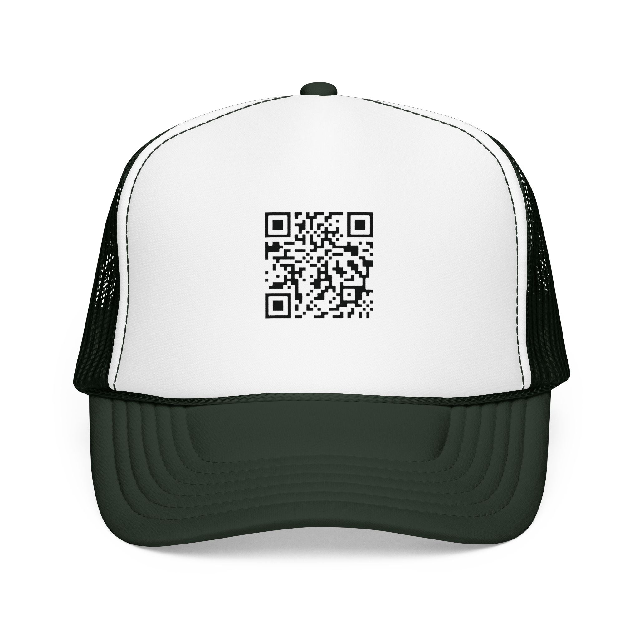 QR Code Trucker Hat — Scanable Tech Graphic Cap