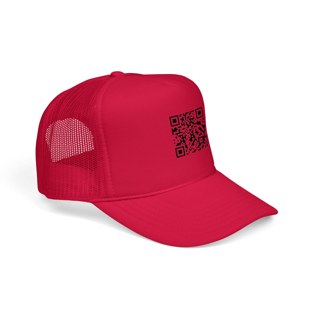 QR Code Trucker Hat — Scanable Tech Graphic Cap