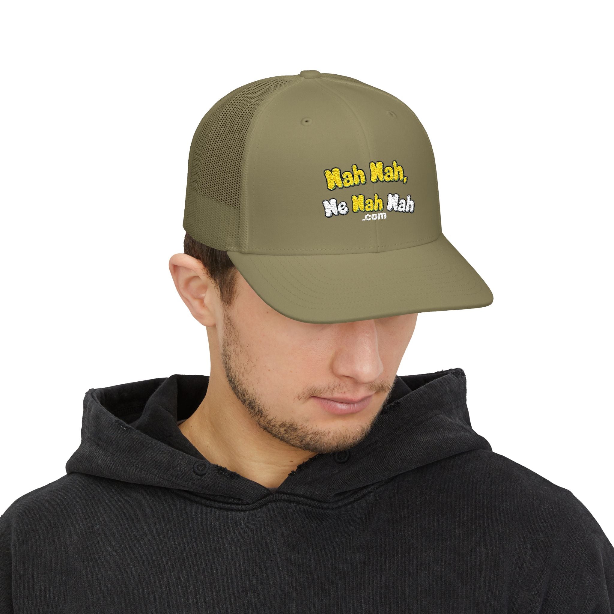 Embroidered Trucker Cap – "Nah Nah, Ne Nah Nah" Casual Snapback