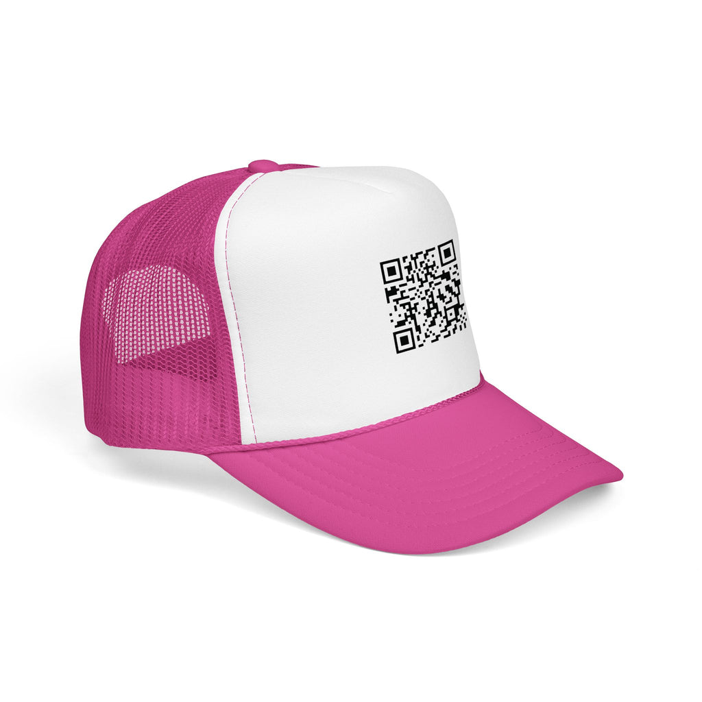 QR Code Trucker Hat — Scanable Tech Graphic Cap
