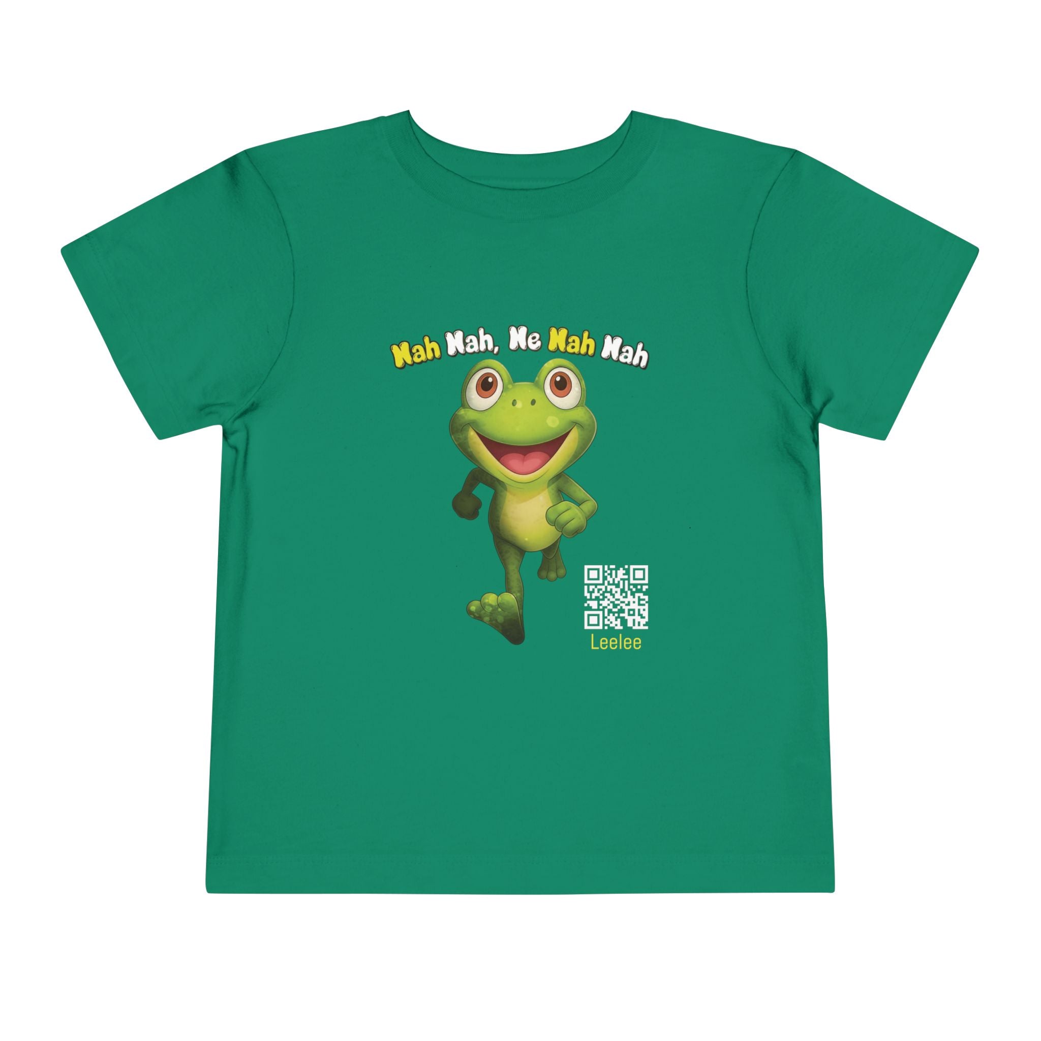 Leelee Running Frog Toddler Tee | Cute Cartoon Frog, Kids Animal Shirt