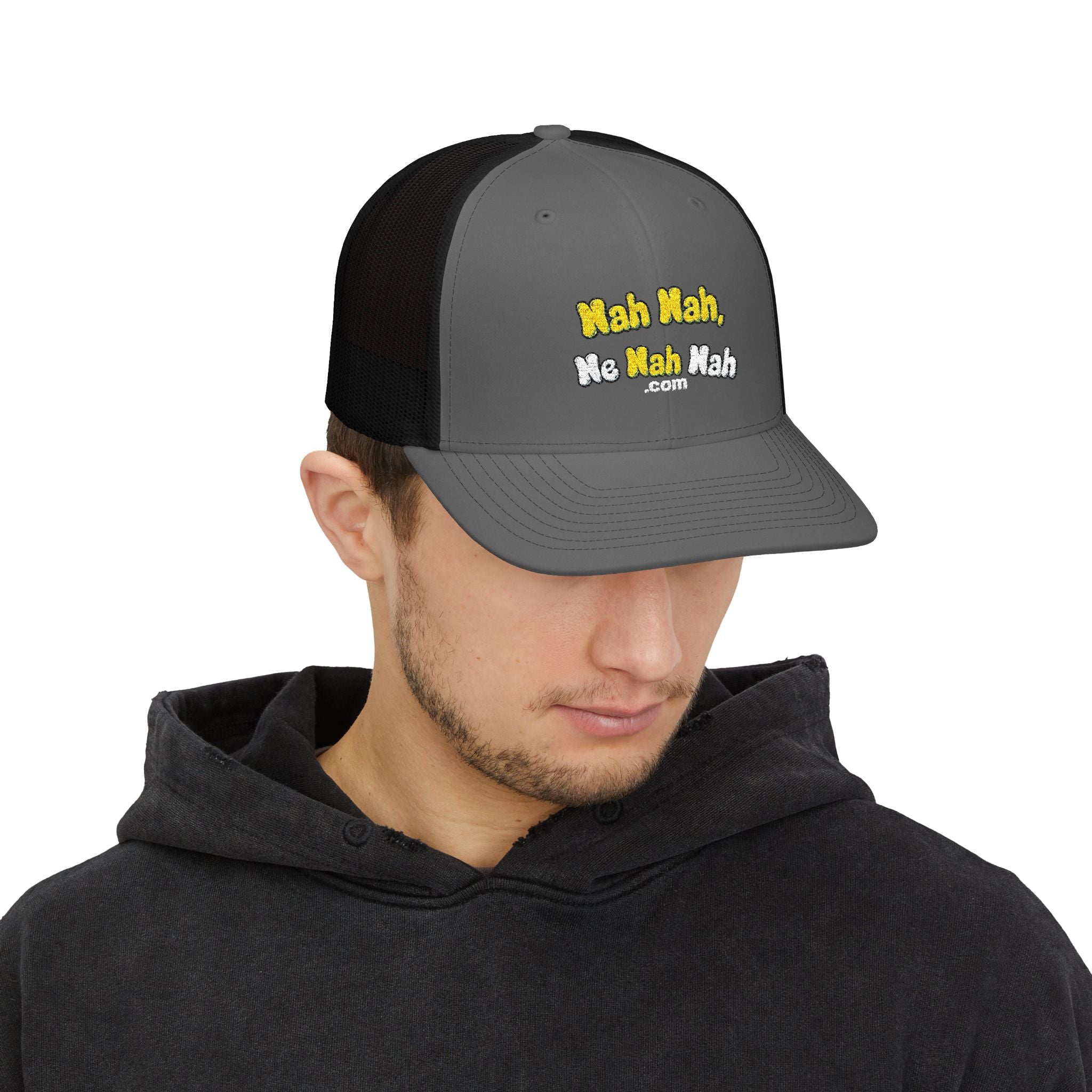 Embroidered Trucker Cap – "Nah Nah, Ne Nah Nah" Casual Snapback