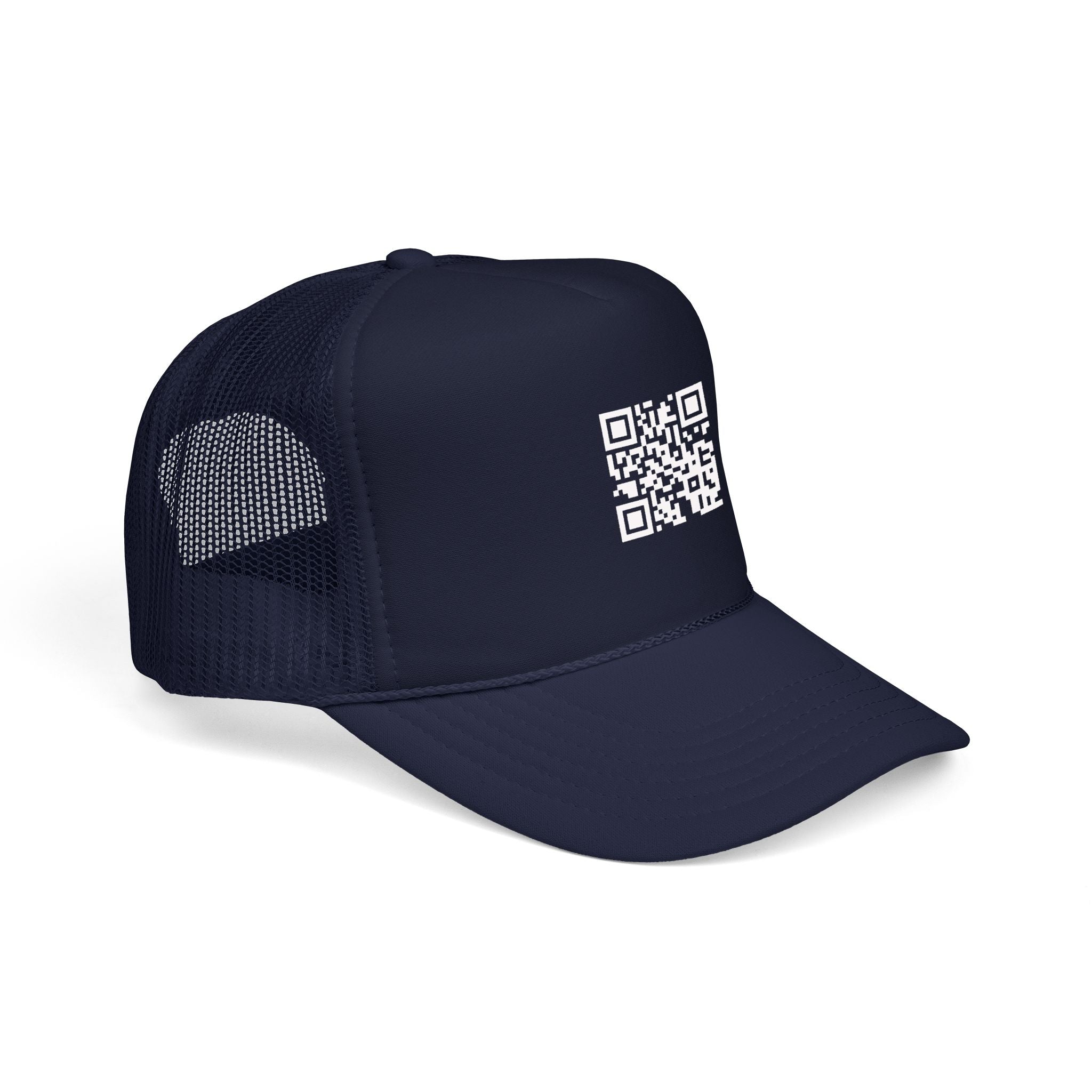 QR Code Trucker Hat — Scanable Tech Graphic Cap