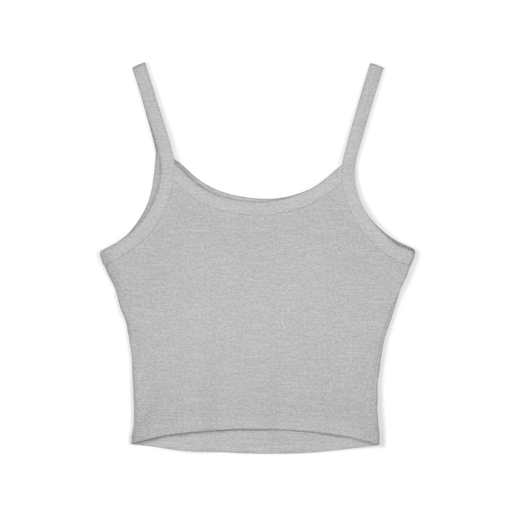 Leelee Running Frog Cropped Tank — "Nah Nah Ne Nah Nah" Cute Frog Graphic Spaghetti Strap Top