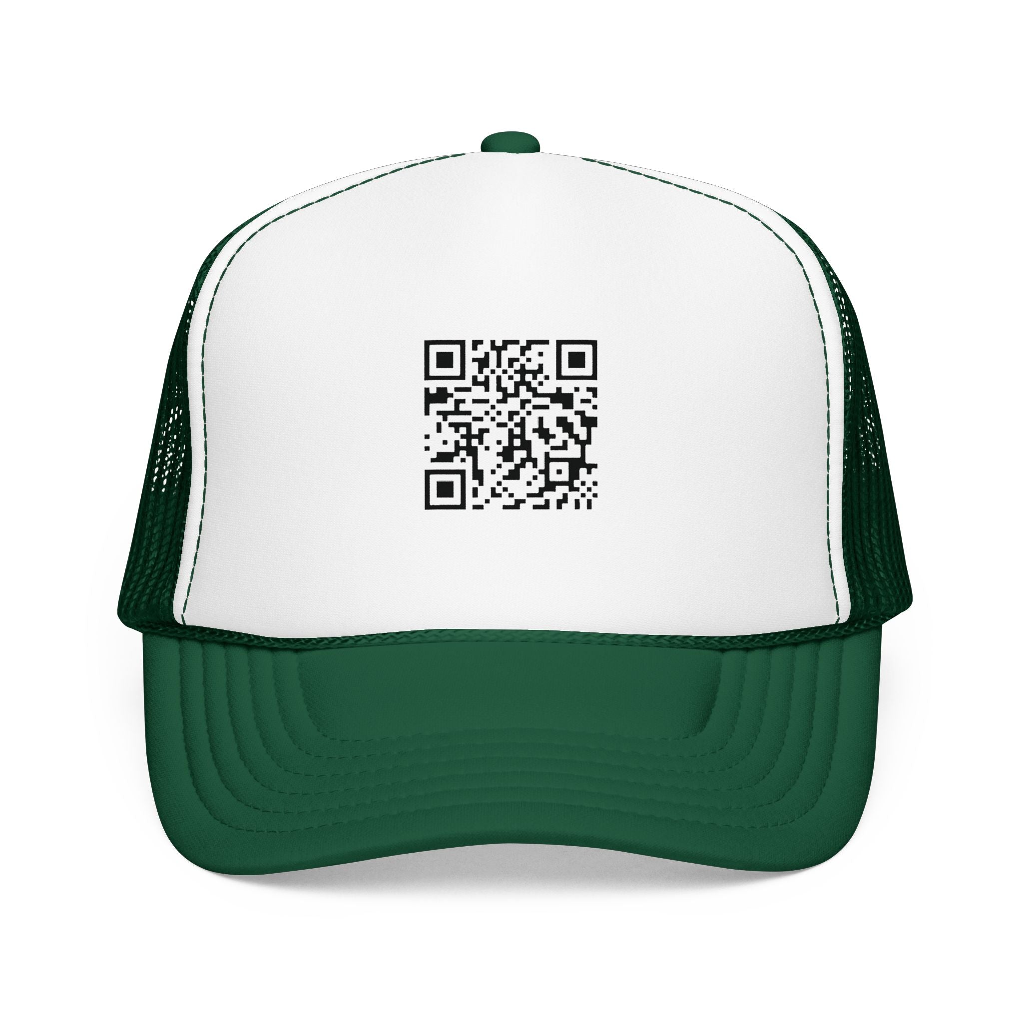 QR Code Trucker Hat — Scanable Tech Graphic Cap
