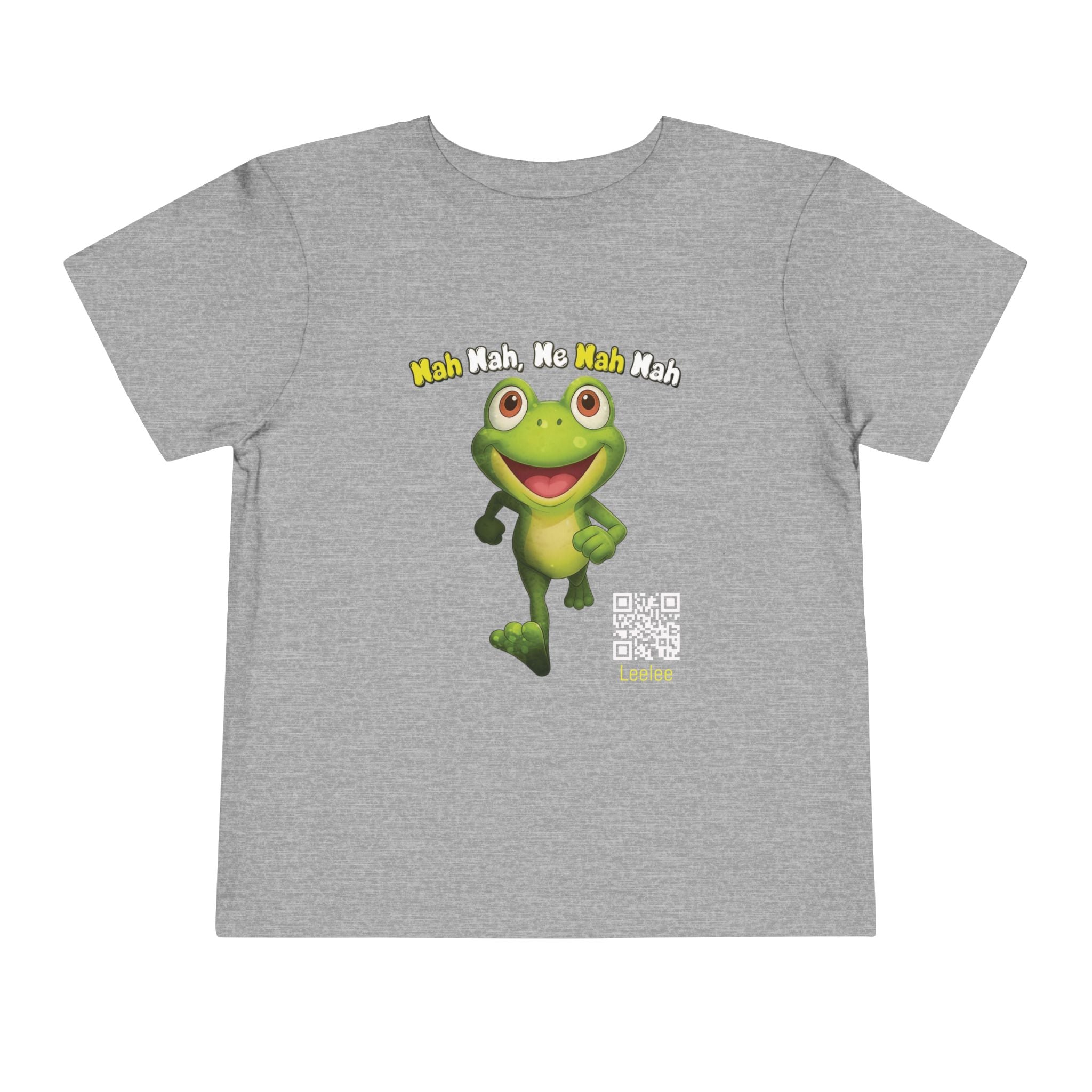 Leelee Running Frog Toddler Tee | Cute Cartoon Frog, Kids Animal Shirt