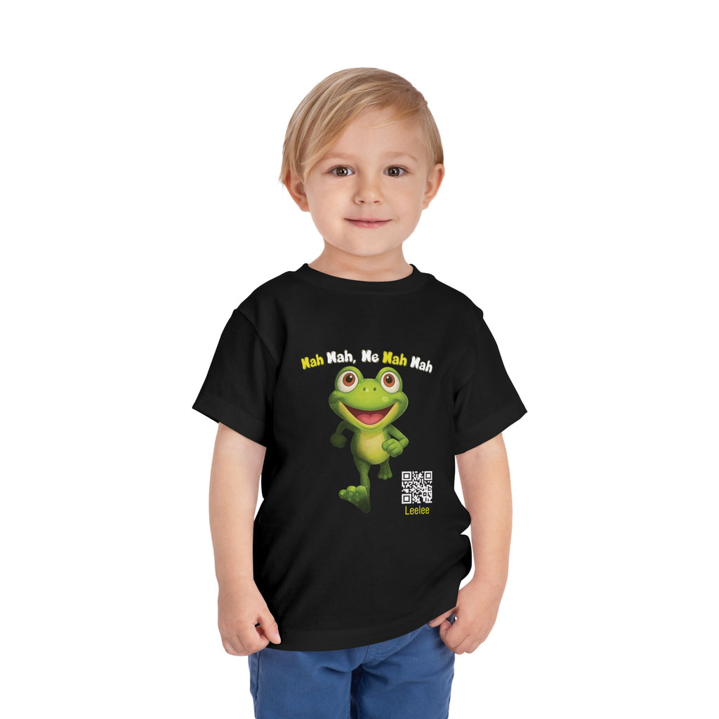 Leelee Running Frog Toddler Tee | Cute Cartoon Frog, Kids Animal Shirt