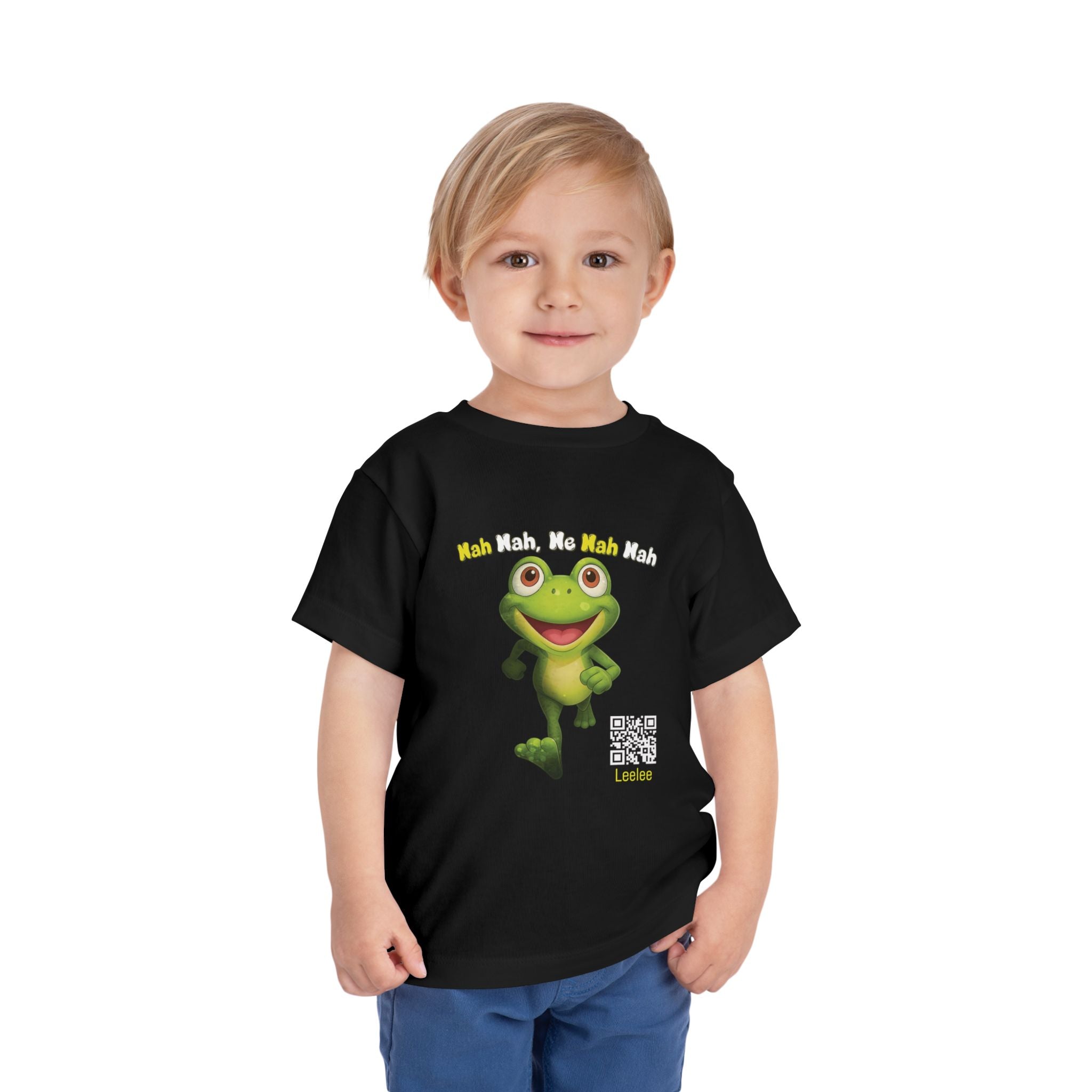 Leelee Running Frog Toddler Tee | Cute Cartoon Frog, Kids Animal Shirt