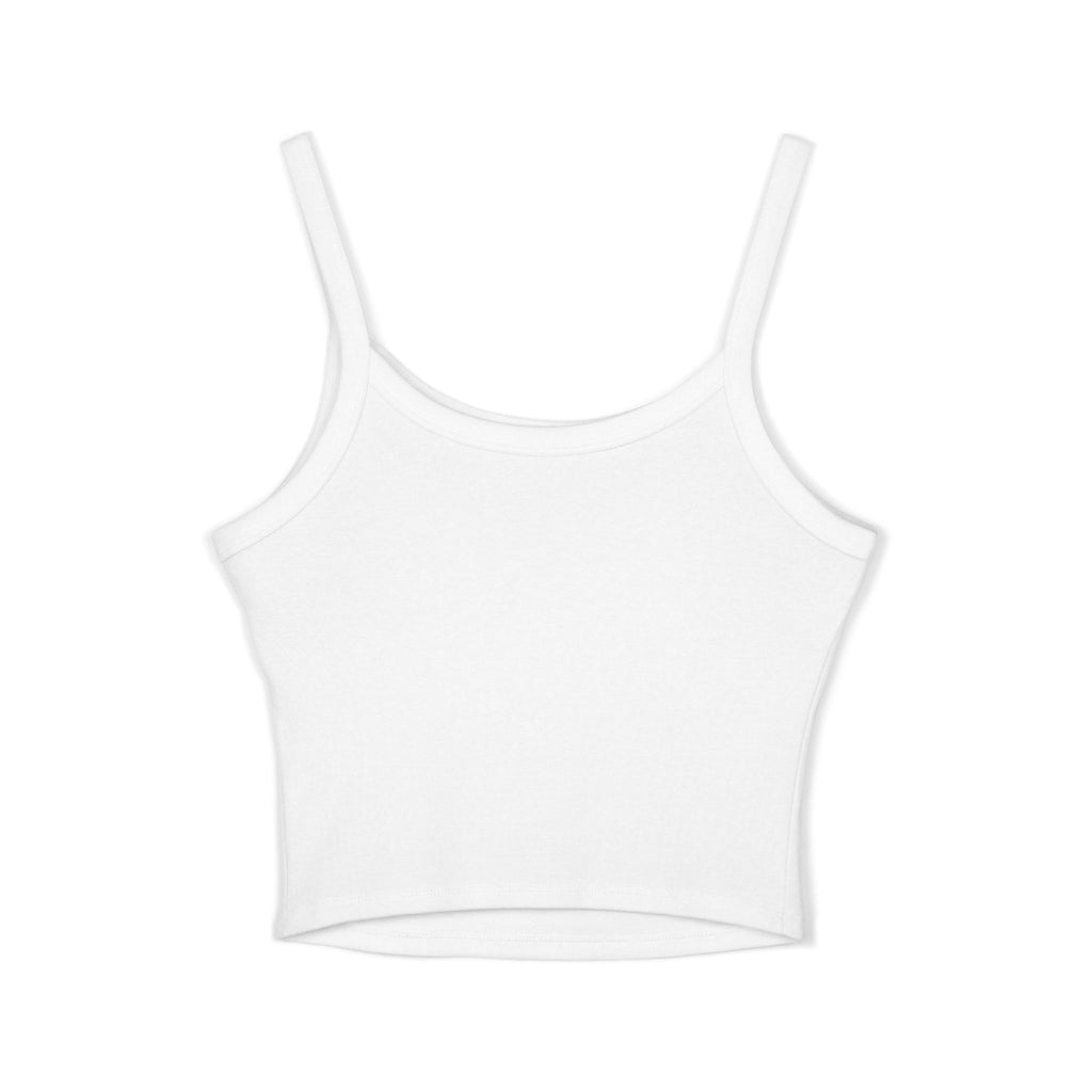 Leelee Running Frog Cropped Tank — "Nah Nah Ne Nah Nah" Cute Frog Graphic Spaghetti Strap Top