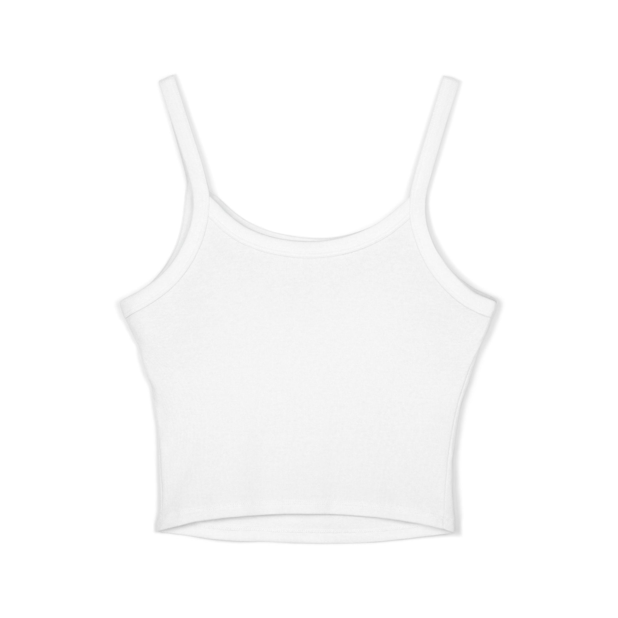Leelee Running Frog Cropped Tank — "Nah Nah Ne Nah Nah" Cute Frog Graphic Spaghetti Strap Top