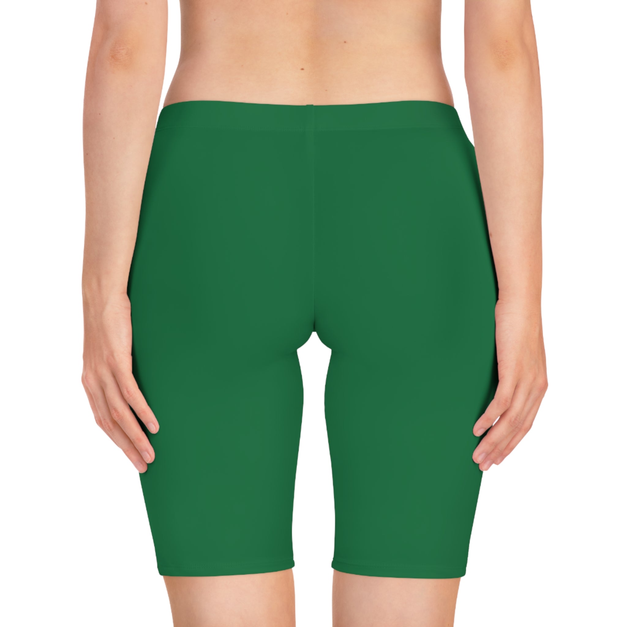 Leelee Frog Inspired Women's Bike Shorts (Green) — Cute 'Nah Nah, Ne Nah Nah' Graphic