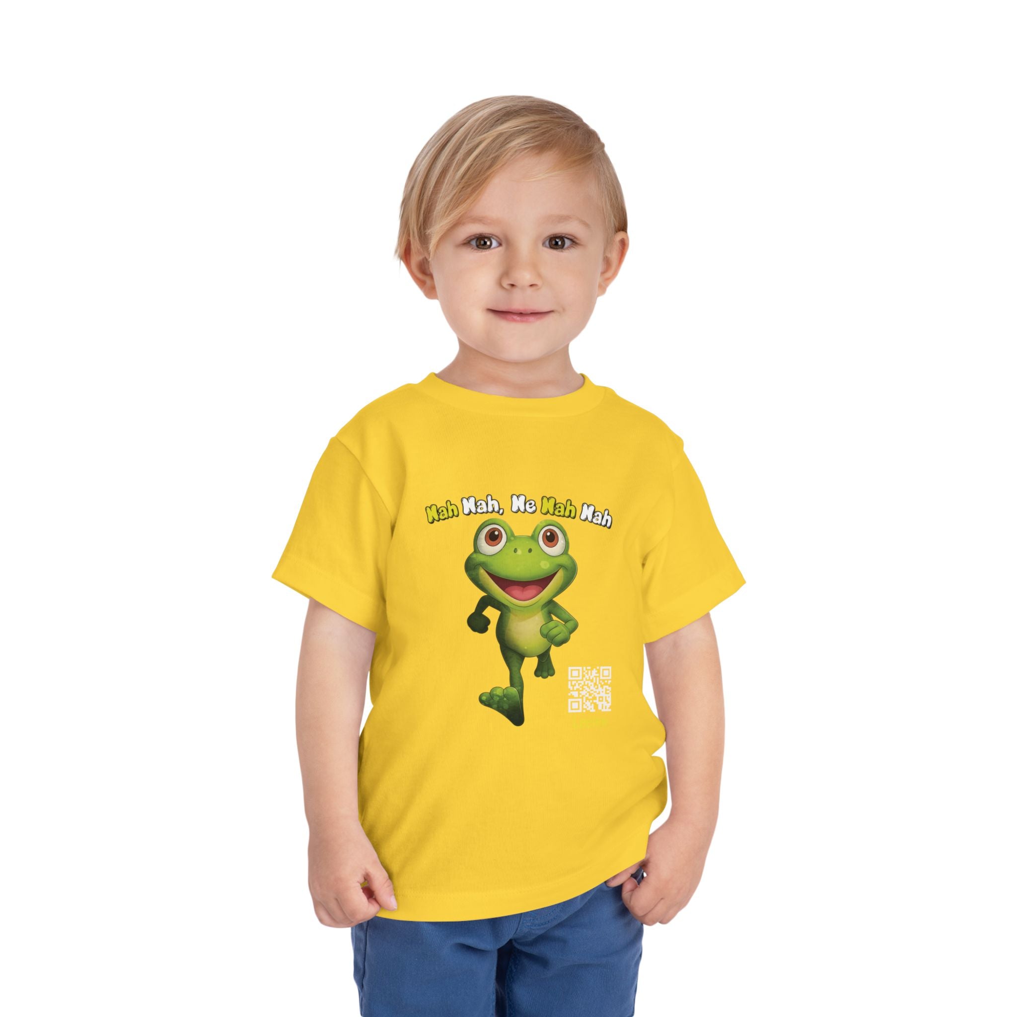 Leelee Running Frog Toddler Tee | Cute Cartoon Frog, Kids Animal Shirt