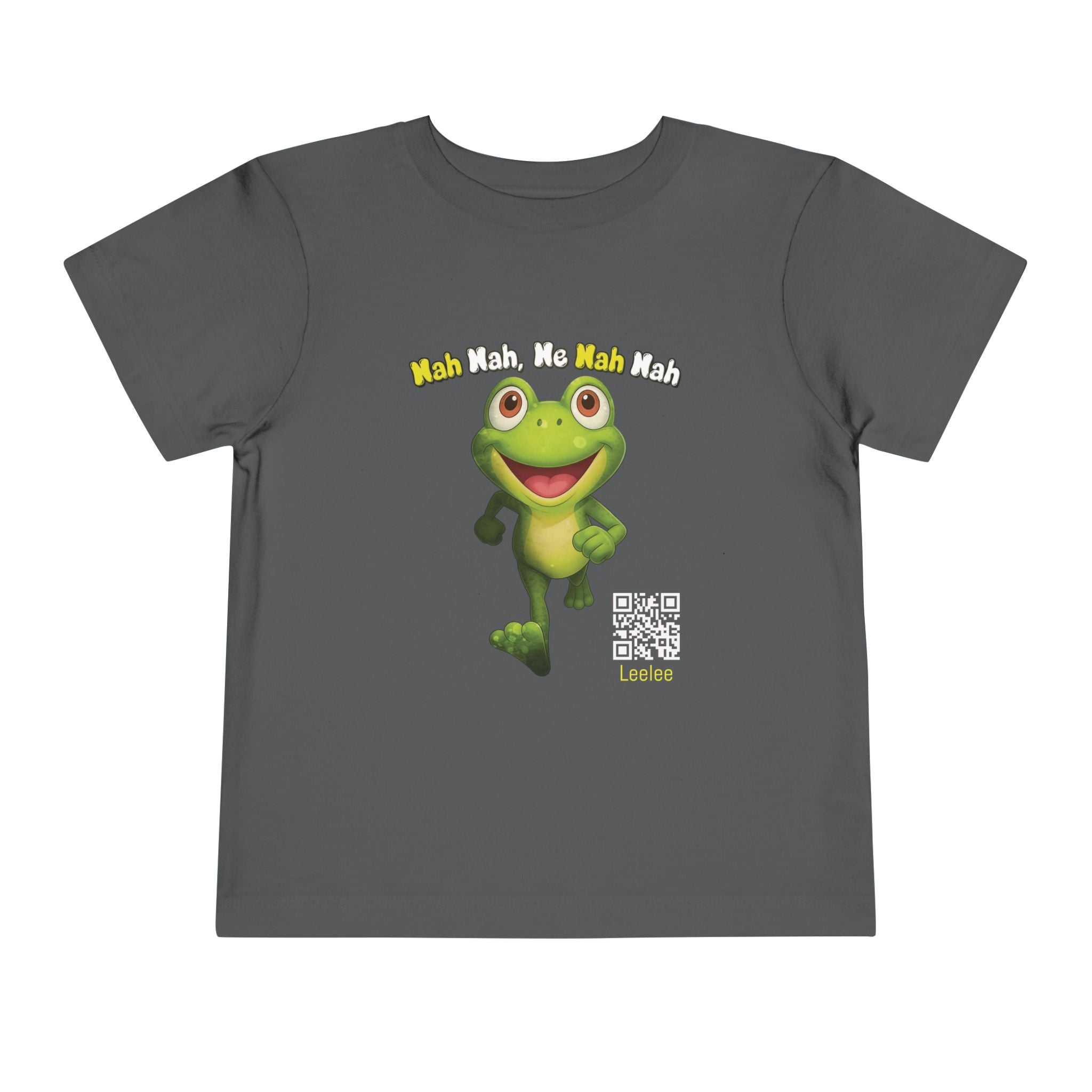 Leelee Running Frog Toddler Tee | Cute Cartoon Frog, Kids Animal Shirt