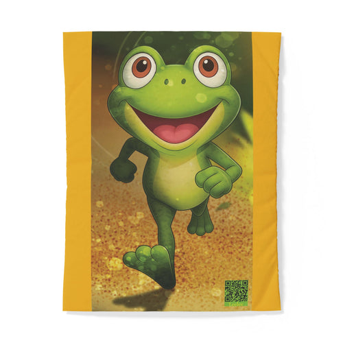 Cute Leelee Frog Cotton Duvet Cover — Kids' Cartoon Bedding