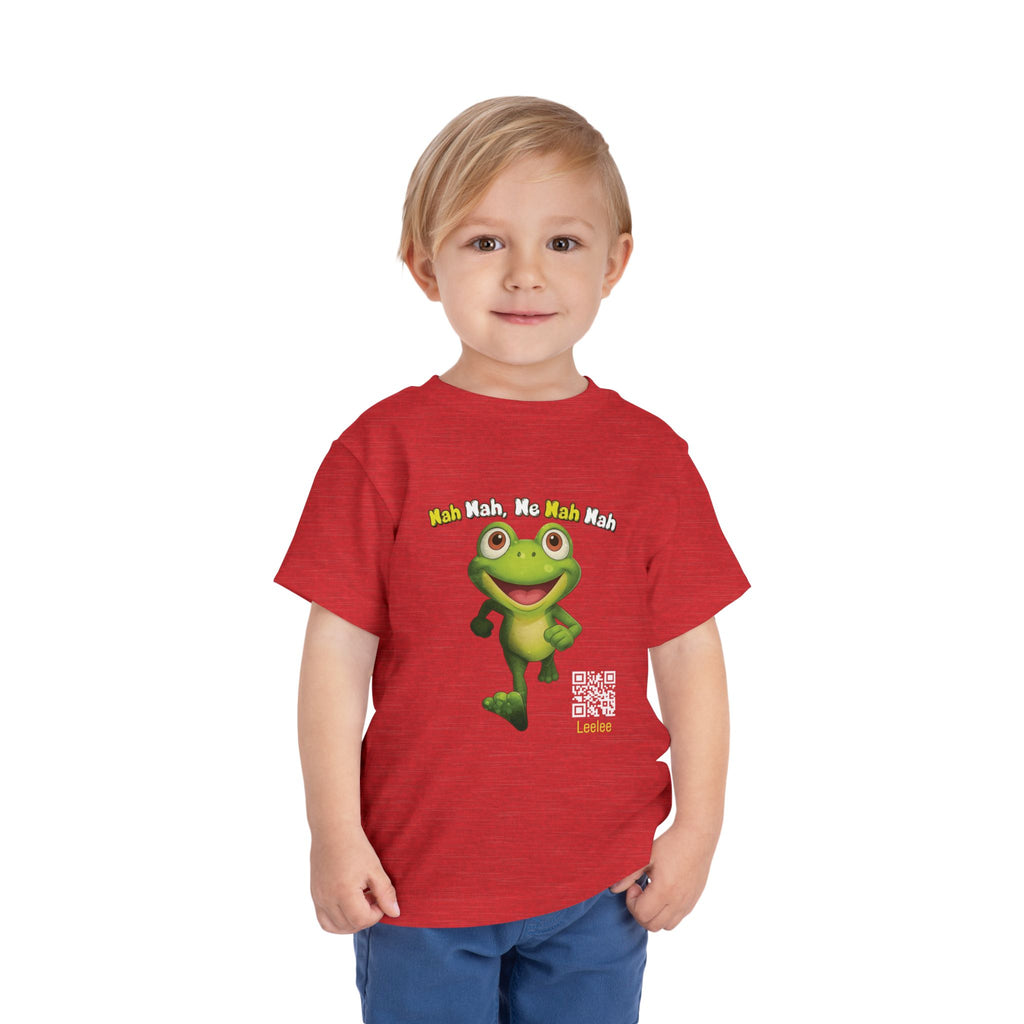 Leelee Running Frog Toddler Tee | Cute Cartoon Frog, Kids Animal Shirt