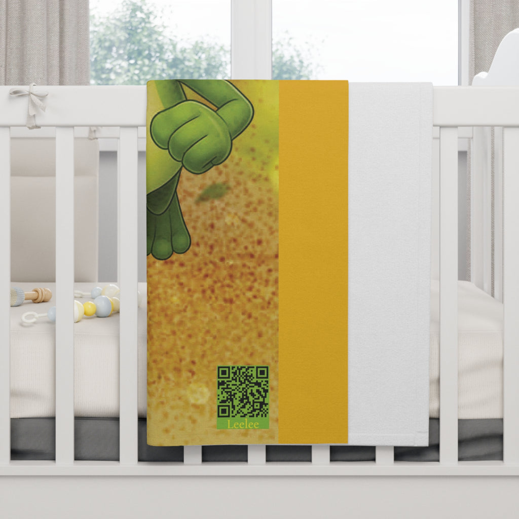 Cute Leelee Frog Baby Blanket - Soft Fleece Infant Throw for Nursery & Gifts