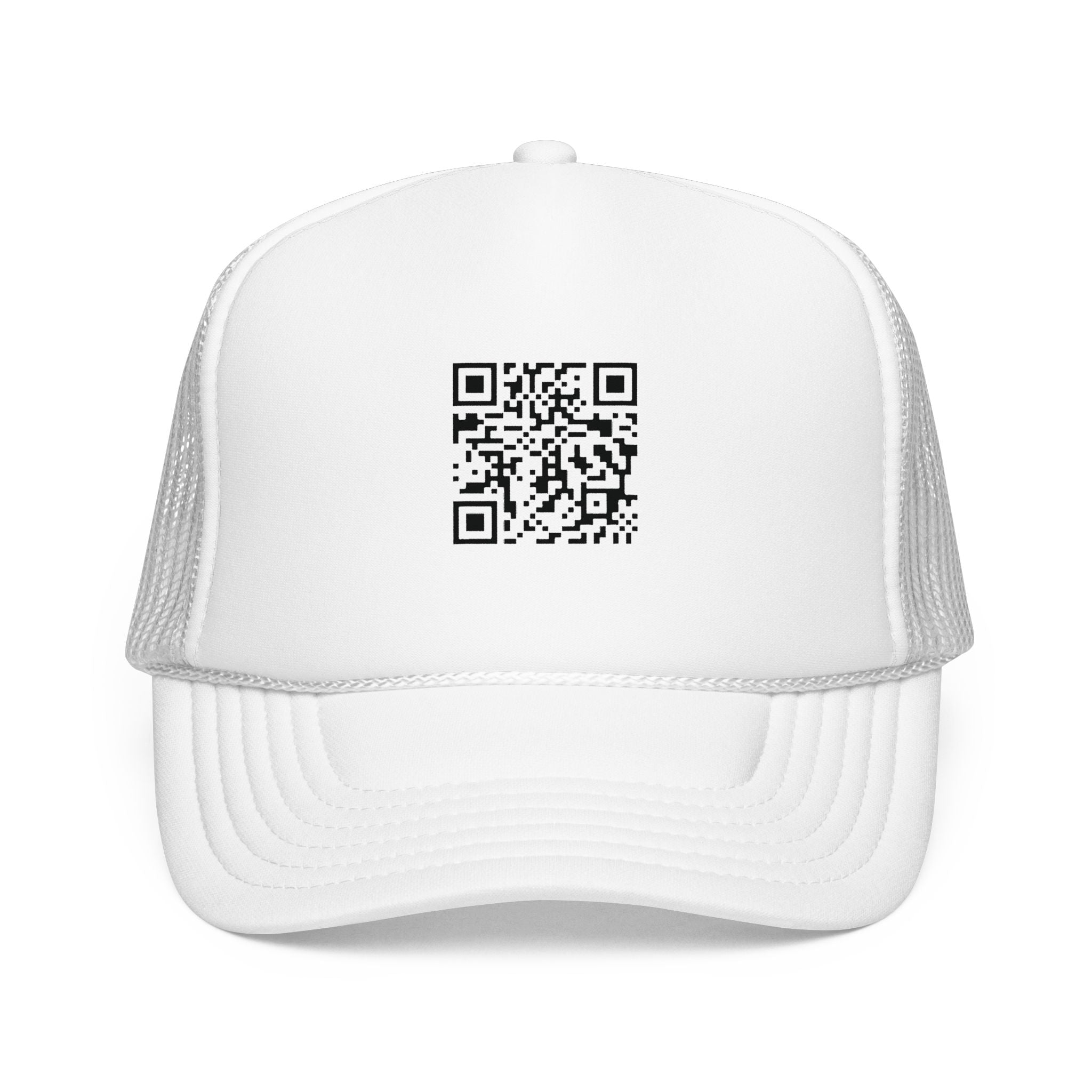 QR Code Trucker Hat — Scanable Tech Graphic Cap
