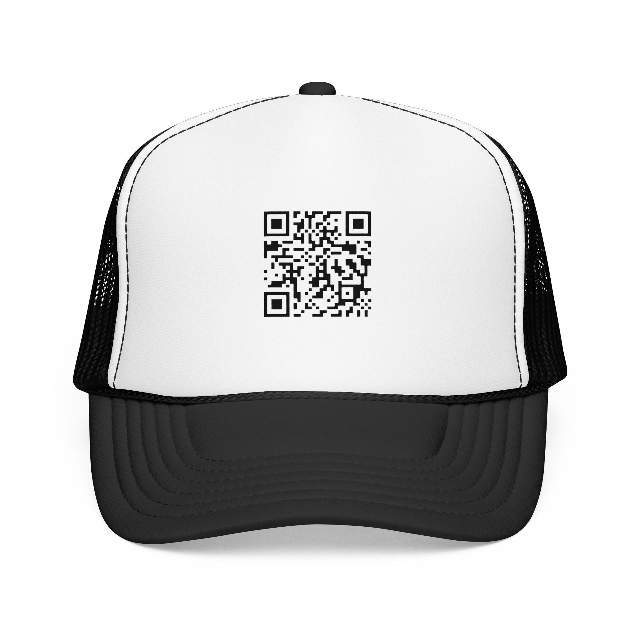 QR Code Trucker Hat — Scanable Tech Graphic Cap