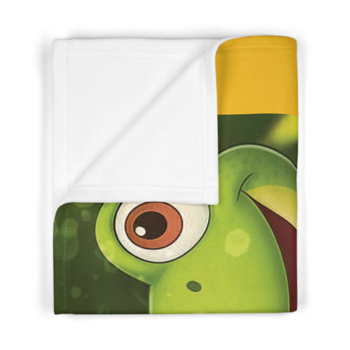 Cute Leelee Frog Baby Blanket - Soft Fleece Infant Throw for Nursery & Gifts