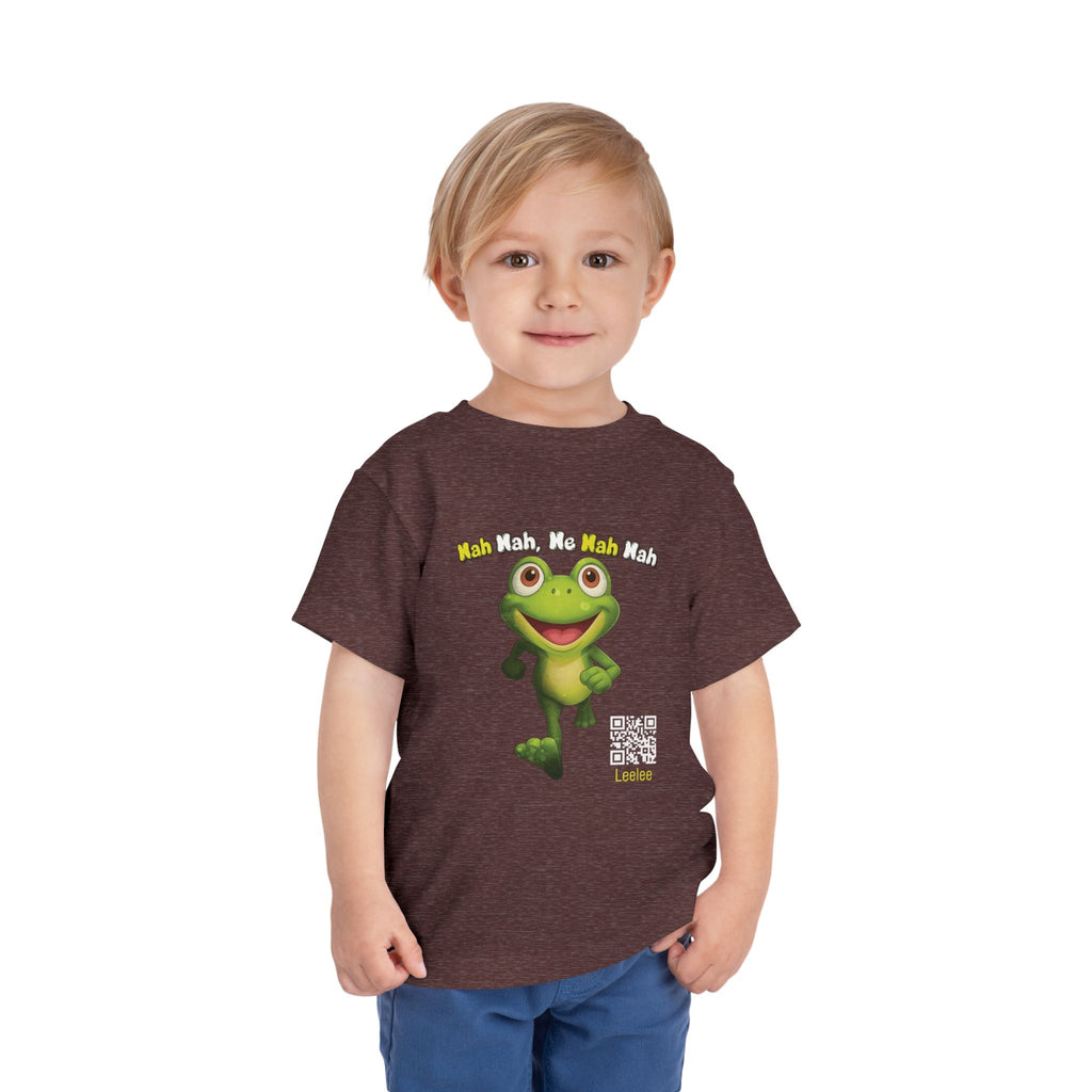 Leelee Running Frog Toddler Tee | Cute Cartoon Frog, Kids Animal Shirt