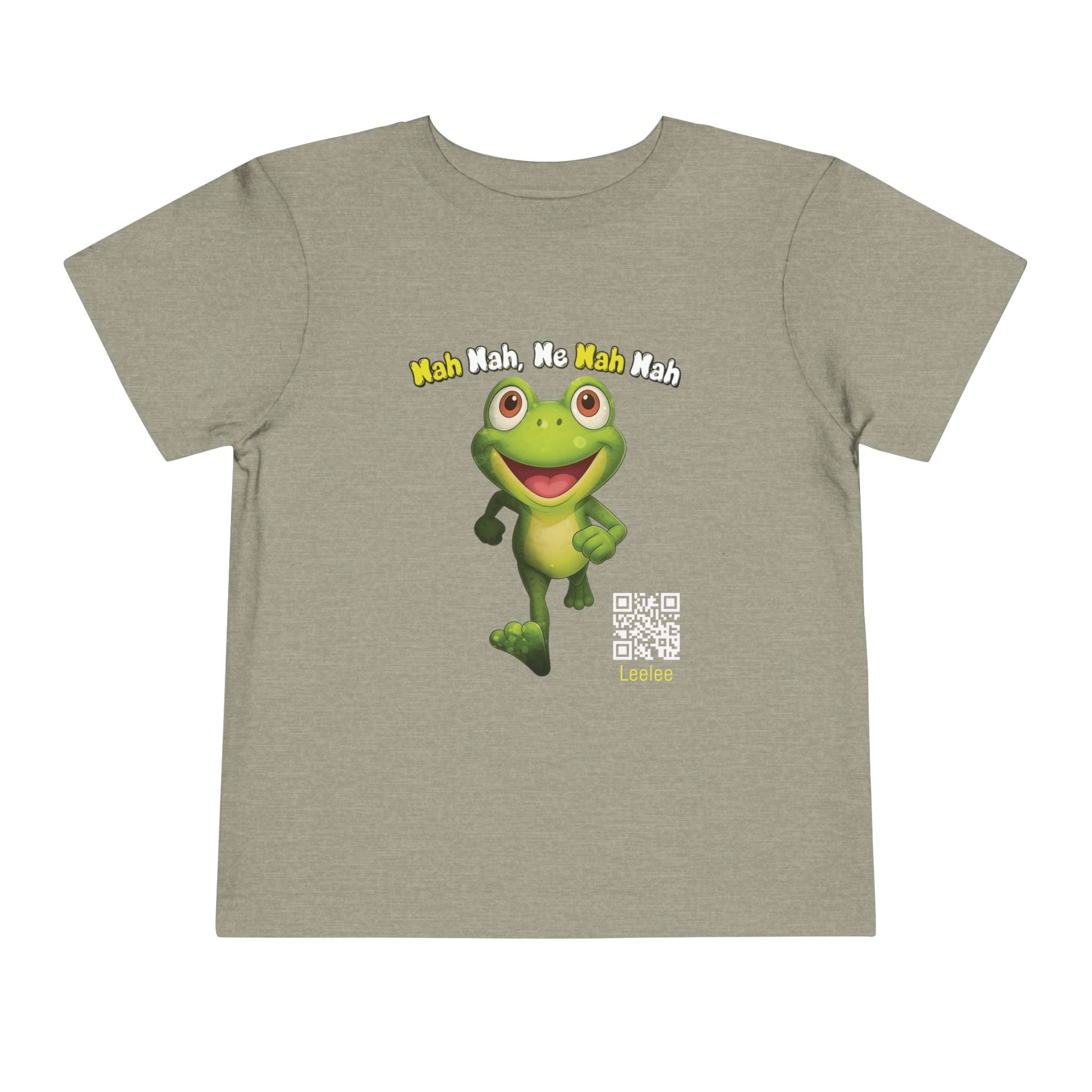 Leelee Running Frog Toddler Tee | Cute Cartoon Frog, Kids Animal Shirt