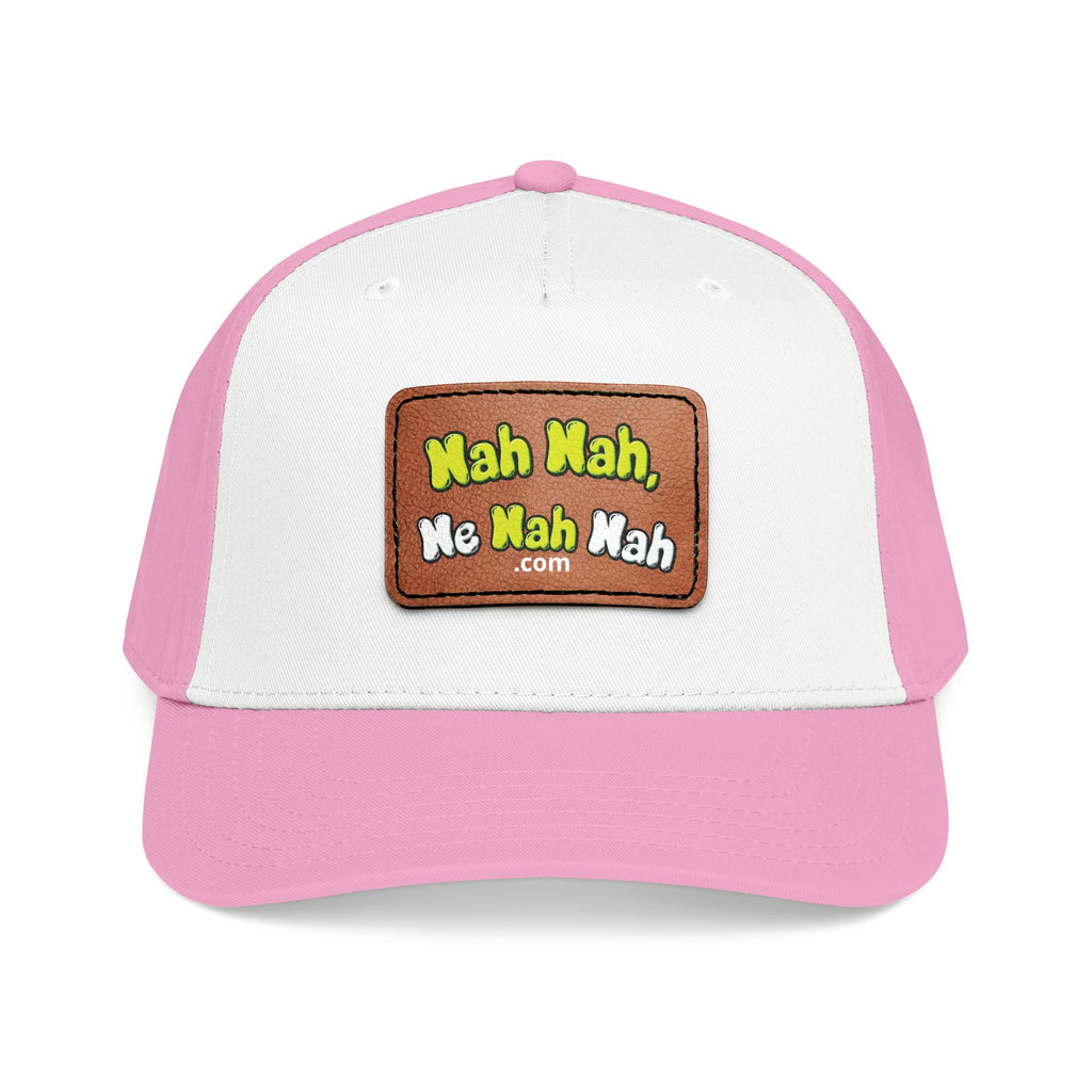Leather Patch Baseball Cap — "Nah Nah, Ne Nah Nah" Retro Dad Hat