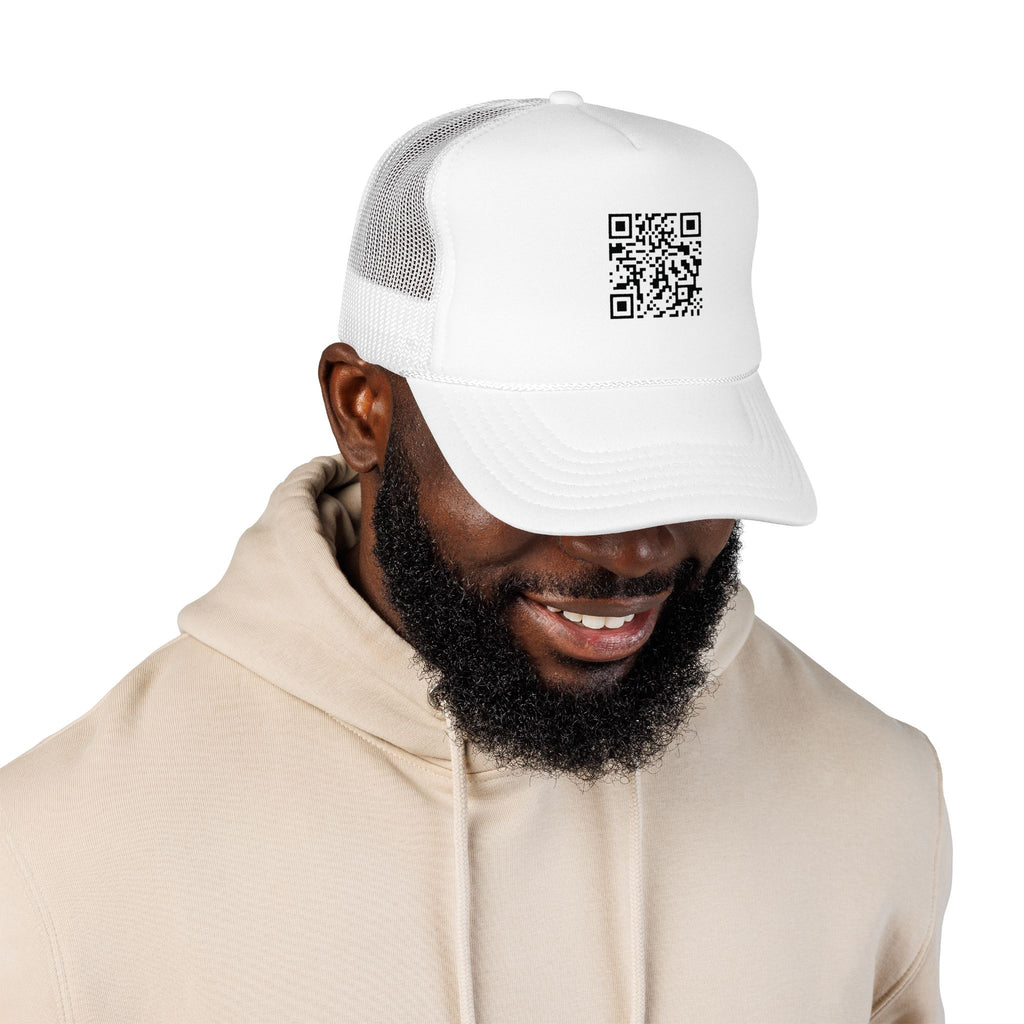 QR Code Trucker Hat — Scanable Tech Graphic Cap