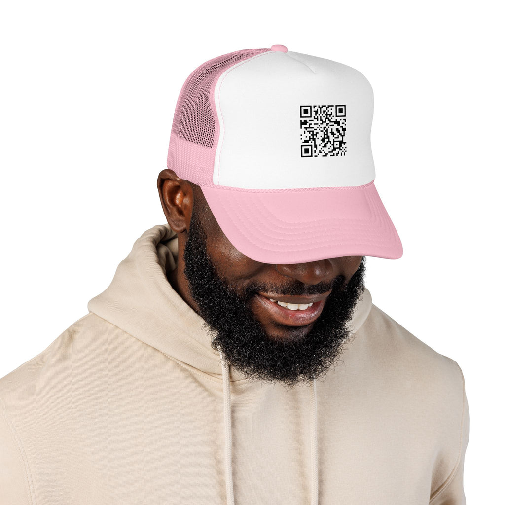 QR Code Trucker Hat — Scanable Tech Graphic Cap