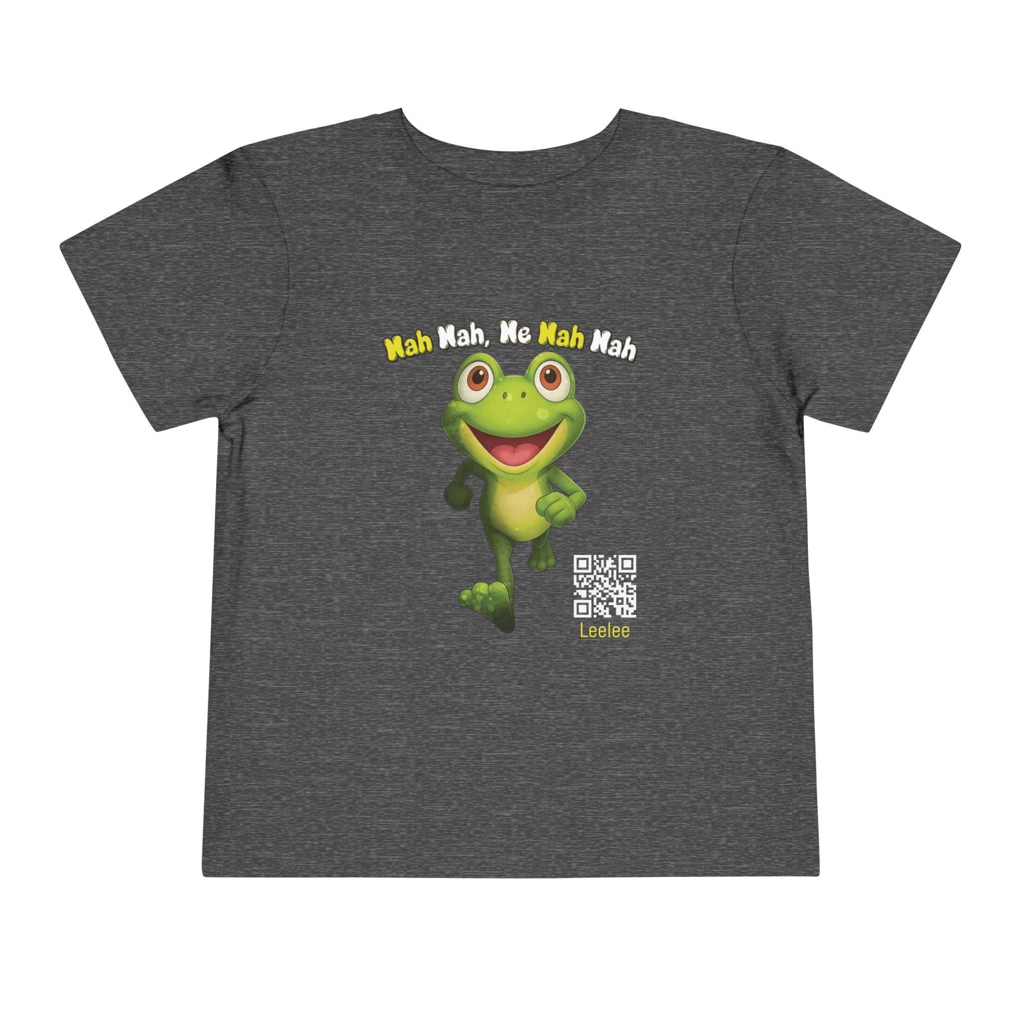 Leelee Running Frog Toddler Tee | Cute Cartoon Frog, Kids Animal Shirt