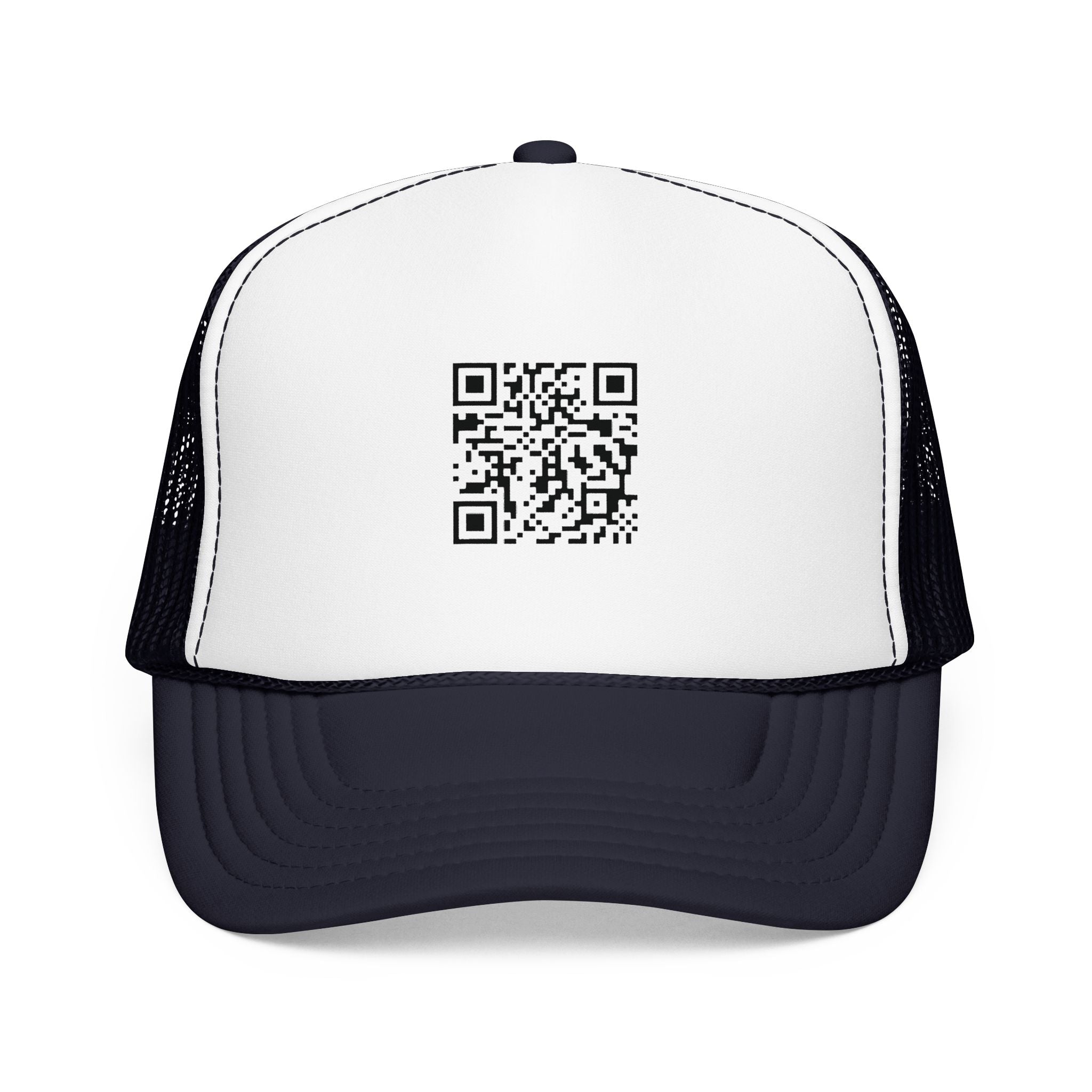 QR Code Trucker Hat — Scanable Tech Graphic Cap
