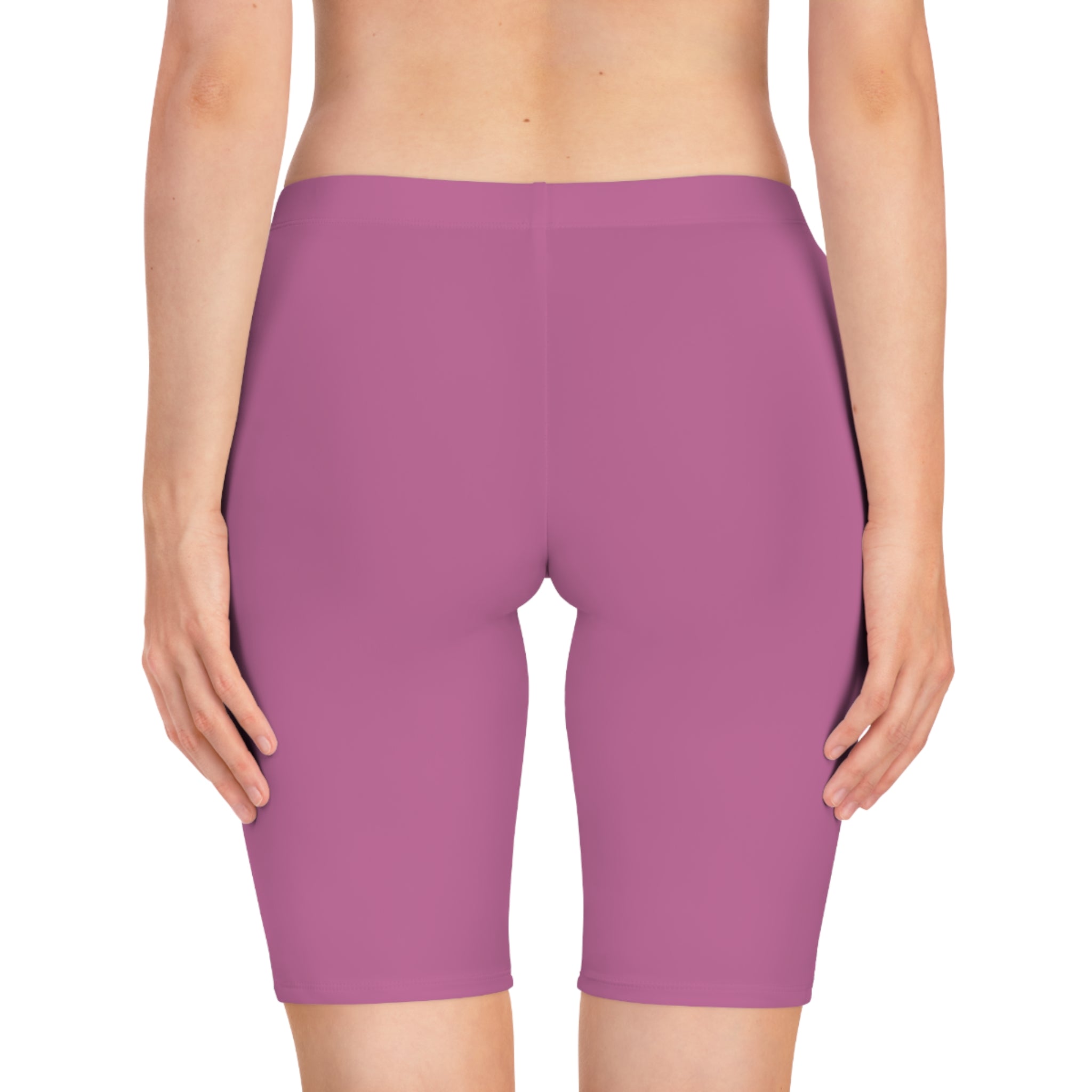 Leelee Frog Inspired Women's Bike Shorts (Pink) — Cute 'Nah Nah, Ne Nah Nah' Graphic