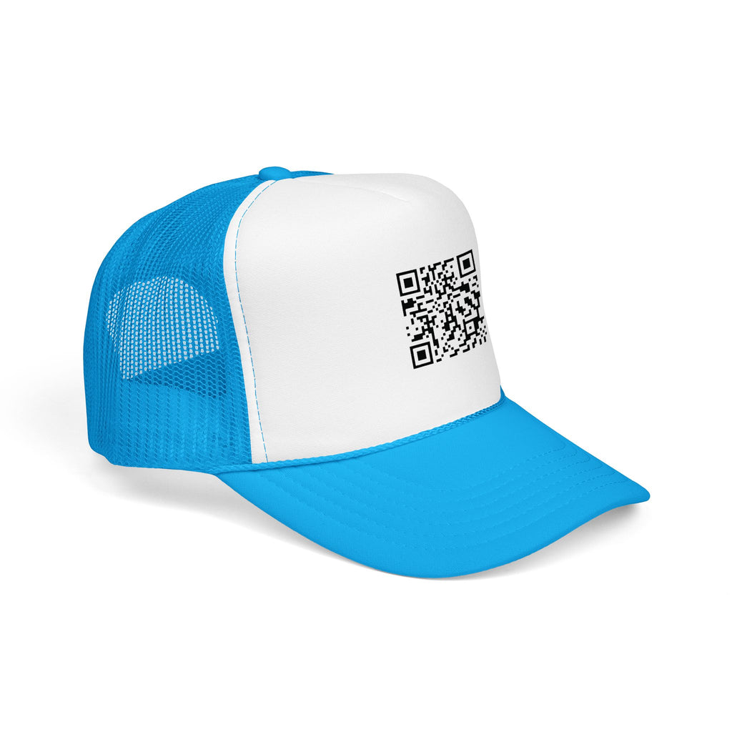 QR Code Trucker Hat — Scanable Tech Graphic Cap
