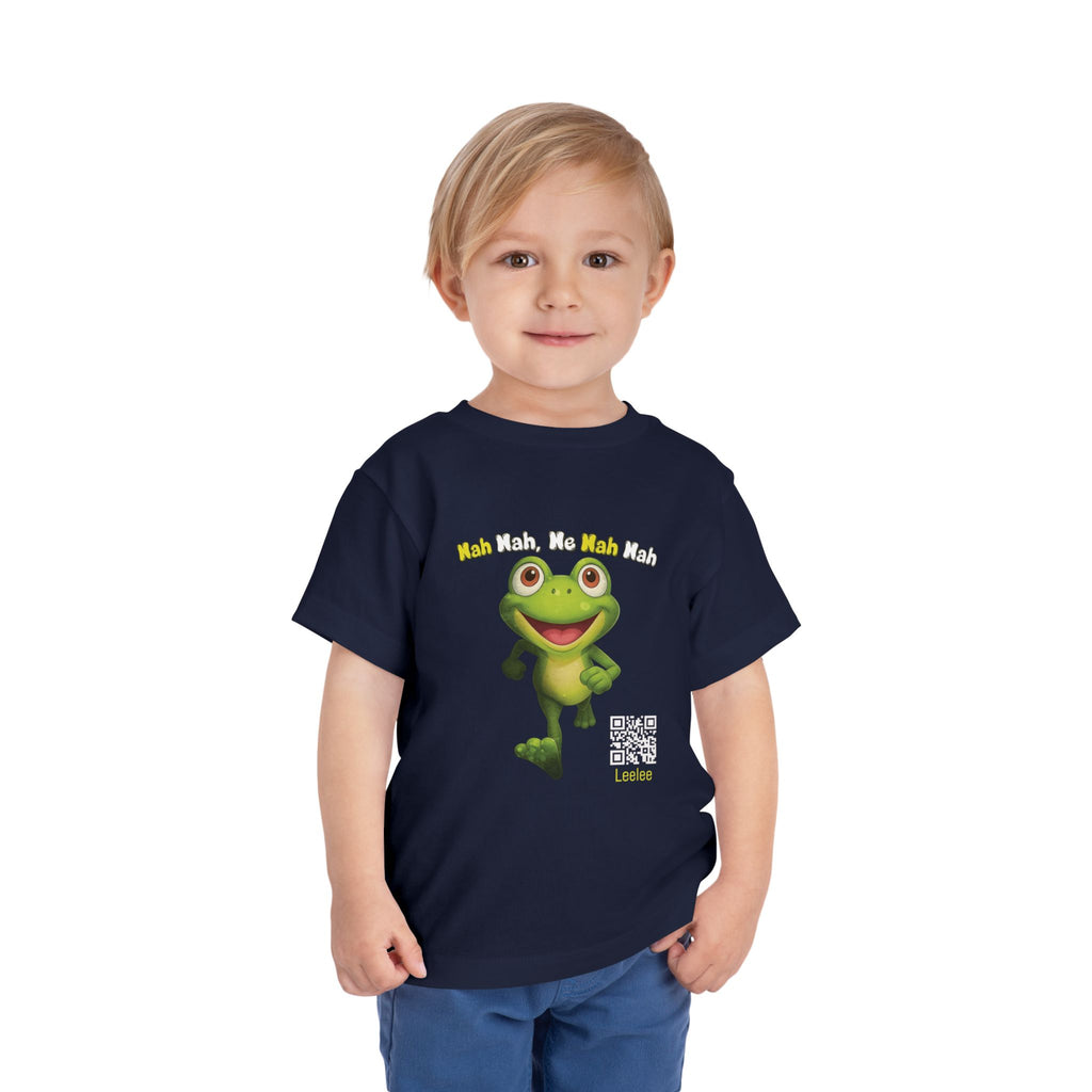 Leelee Running Frog Toddler Tee | Cute Cartoon Frog, Kids Animal Shirt