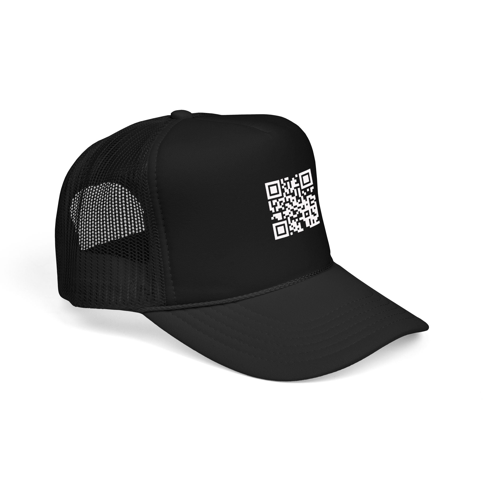 QR Code Trucker Hat — Scanable Tech Graphic Cap