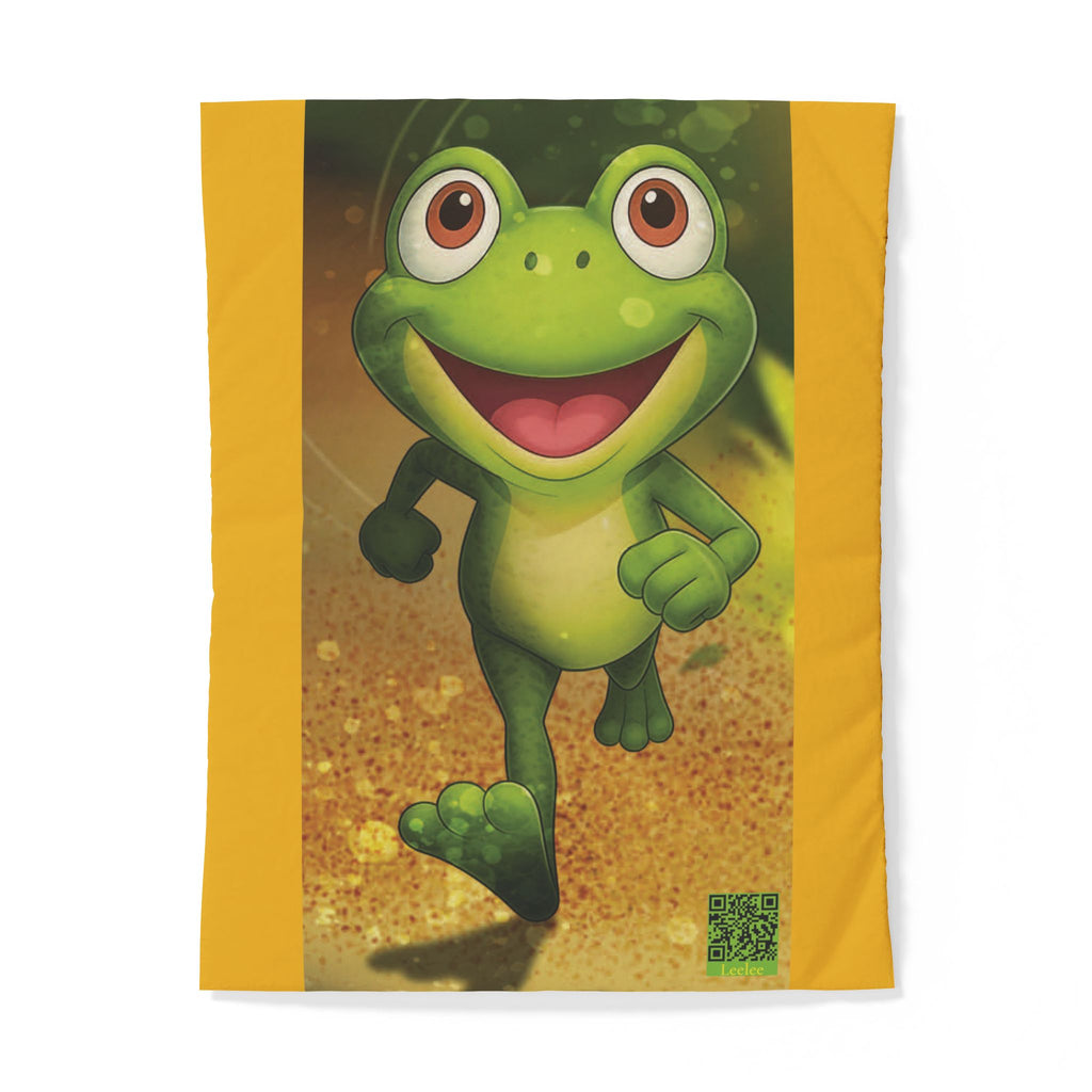 Cute Leelee Frog Cotton Duvet Cover — Kids' Cartoon Bedding