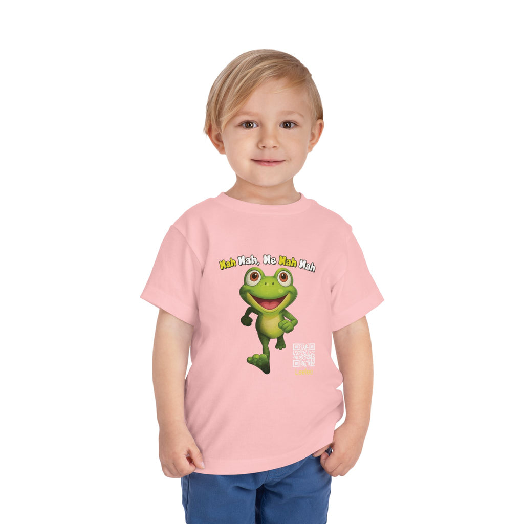 Leelee Running Frog Toddler Tee | Cute Cartoon Frog, Kids Animal Shirt