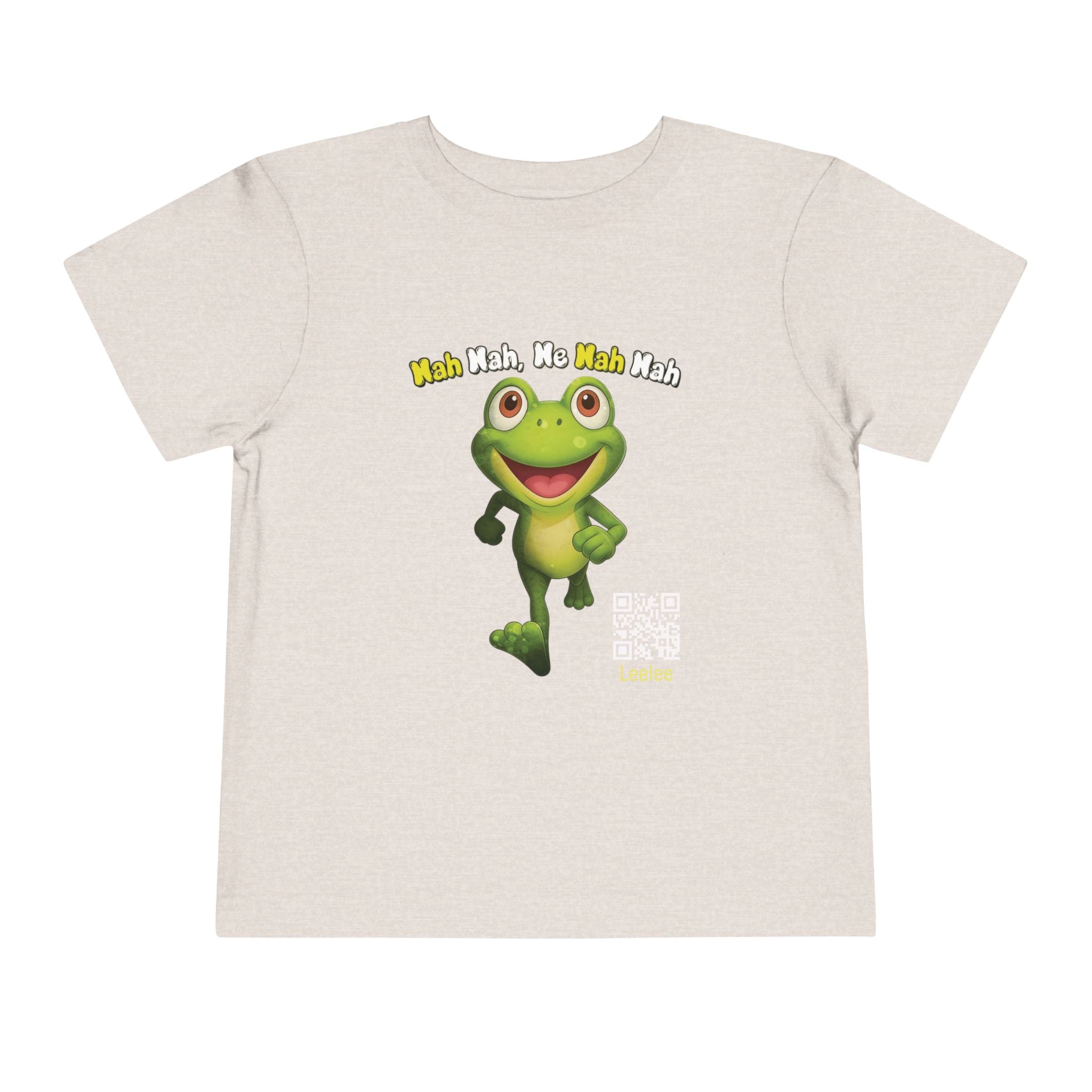 Leelee Running Frog Toddler Tee | Cute Cartoon Frog, Kids Animal Shirt