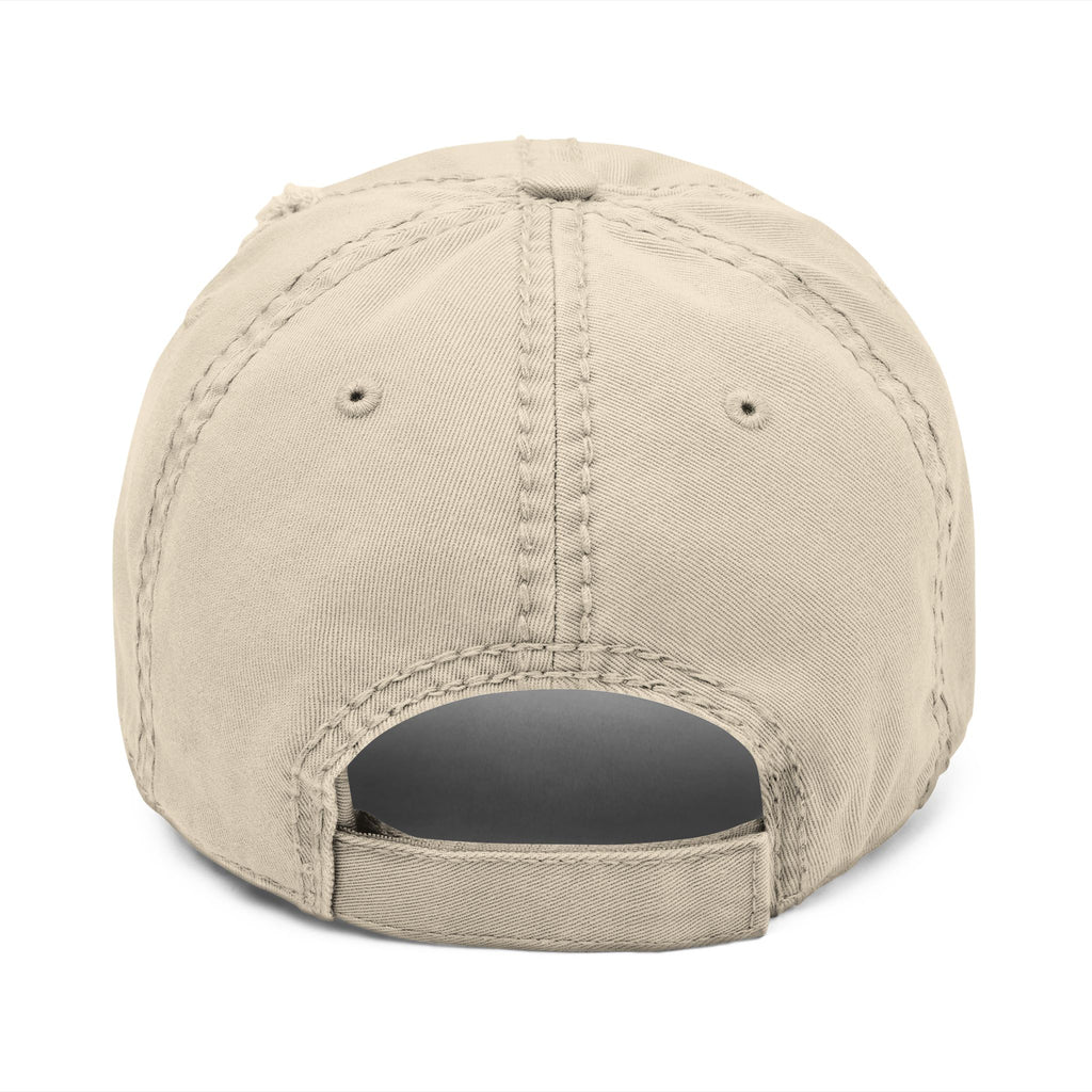Distressed Embroidered Nah Nah Ne Nah Nah Dad Hat — Vintage Casual Cap for Tech & Trend Fans
